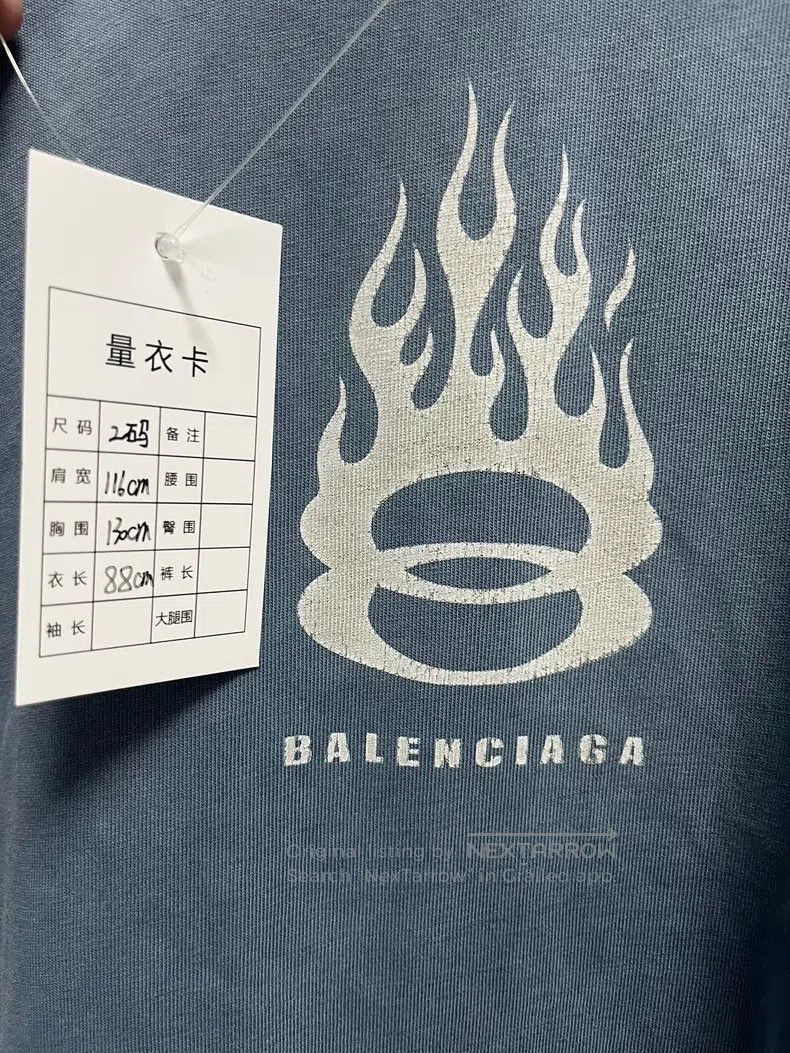 Balenciaga Balenciaga Letter Print Round Neck Short Sleeve T-Shirt, B Size US M / EU 48-50 / 2 - 3 Thumbnail