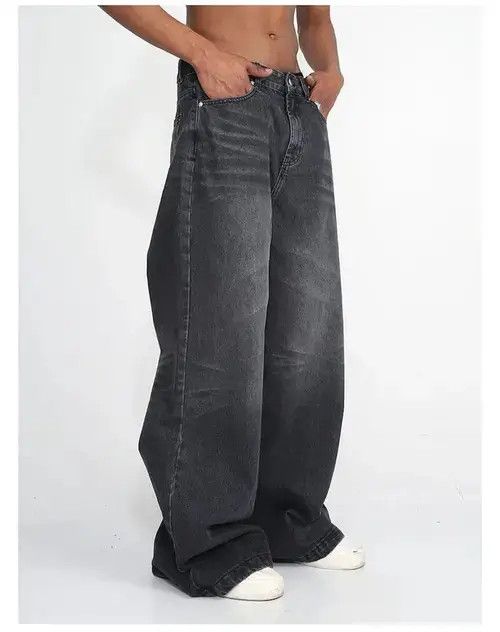 Designer × Japanese Brand × Vintage distressed faded baggy flared jeans Size US 32 / EU 48 - 3 Thumbnail