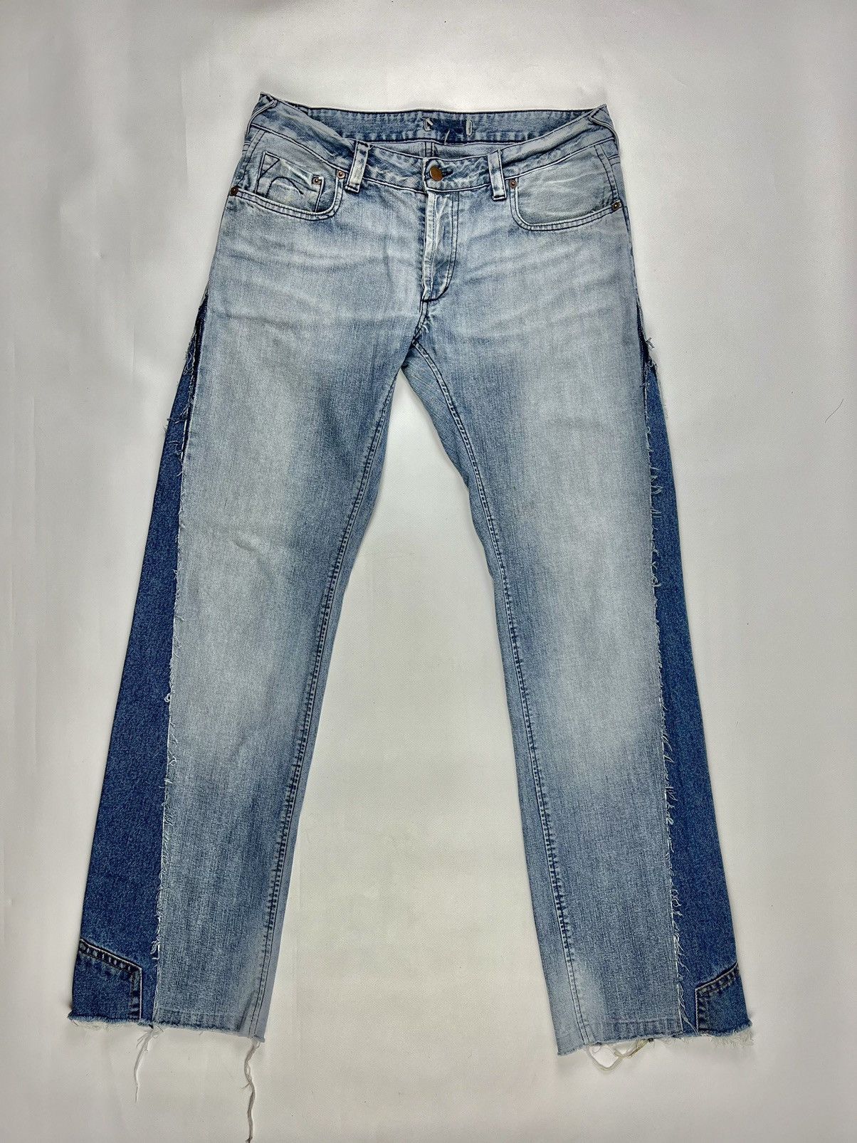 Handmade Handmade custom denim jeans flared pants reworked grunge Size US 34 / EU 50 - 6 Thumbnail