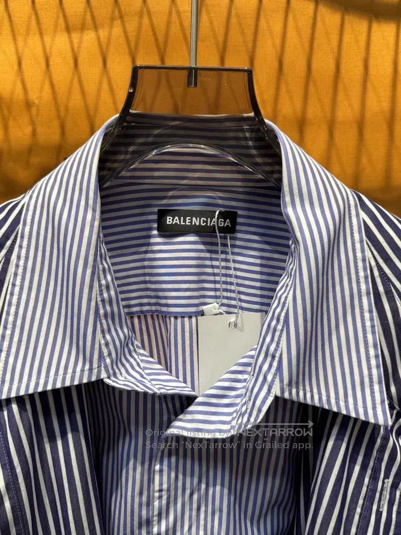 Balenciaga Balenciaga Reversible Striped Shirt. Size US S / EU 44-46 / 1 - 2 Thumbnail