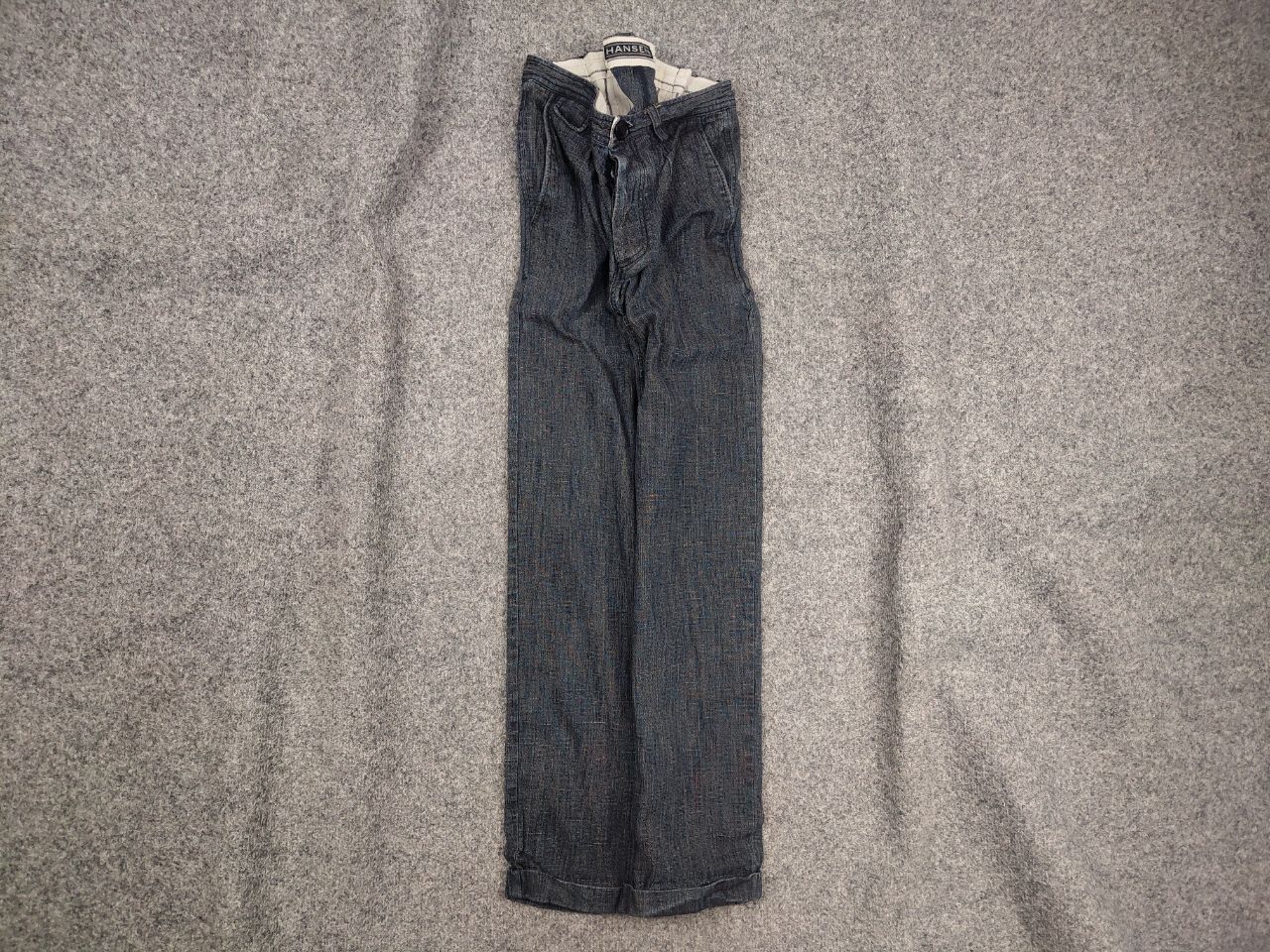 HANSEN Garments Hansen Garments Linen Blend Casual Navy Trouser Pants Size US 30 / EU 46 - 1 Thumbnail
