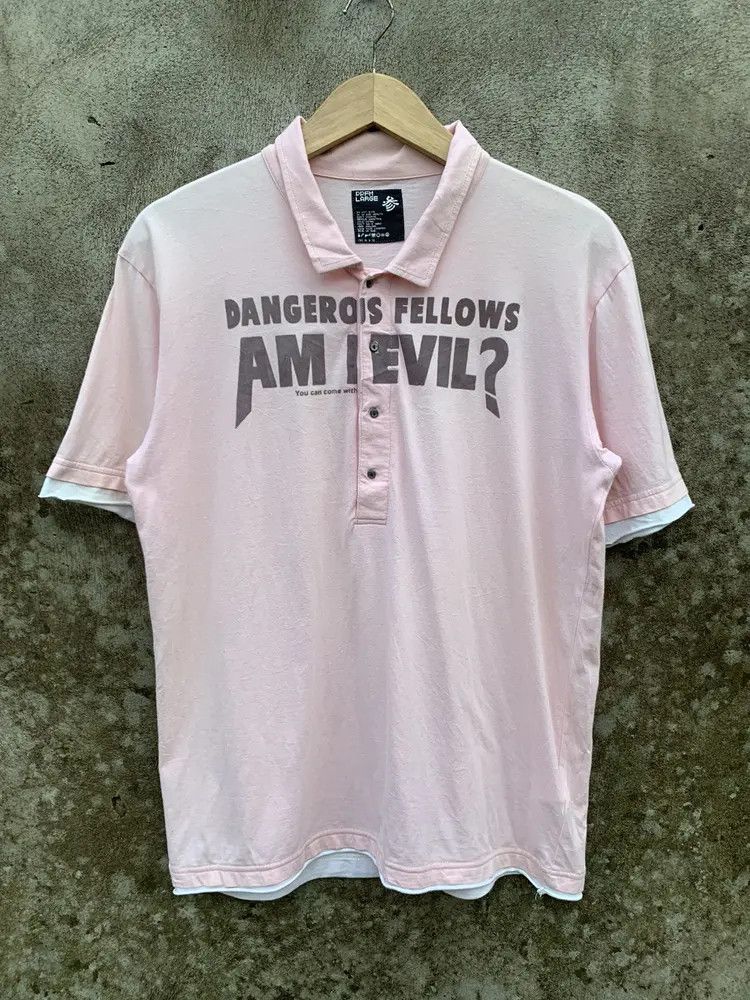 PPFM Y2k PPFM dangerous fellows am i evil? double layer polos Size US L / EU 52-54 / 3 - 2 Thumbnail