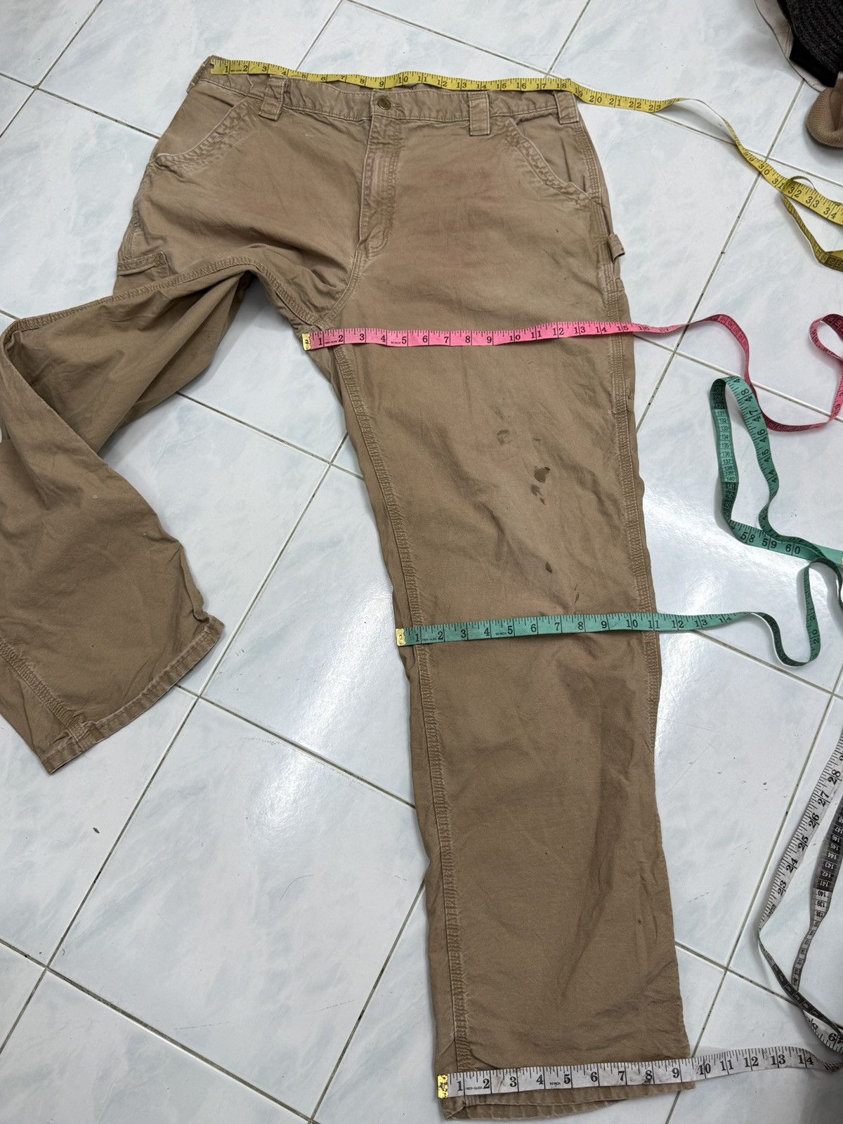 Carhartt 🔥🔥🔥STEALS VTG CARHARTT WORKERS PANTS Size US 37 - 19 Thumbnail