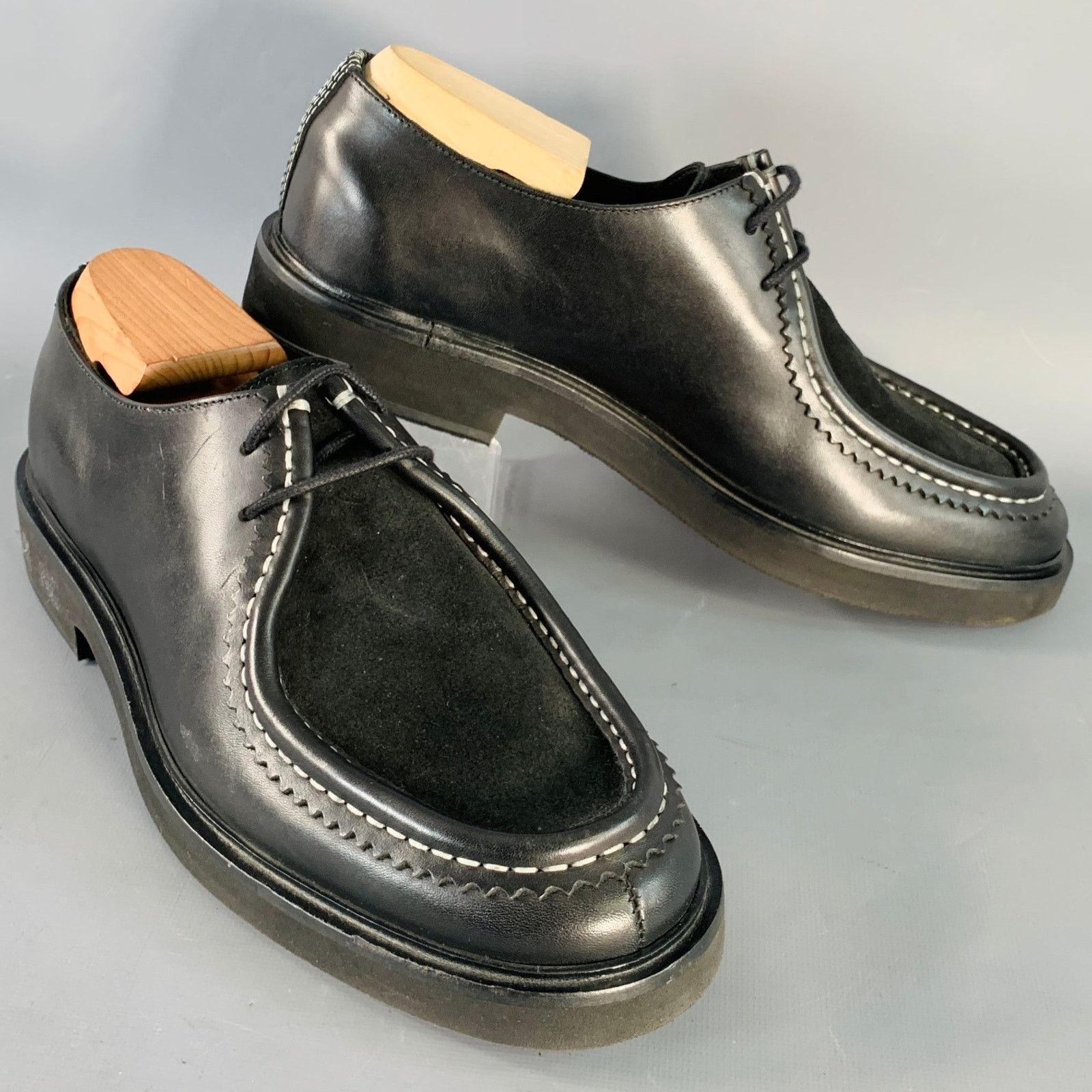 Paul Smith PS by PAUL SMITH Leather Split Toe Moccasin Lace-Up Size US 10 / EU 43 - 1 Thumbnail