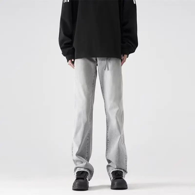 Japanese Brand × Jean Retro high street straight tube micro flared jeans Size US 32 / EU 48 - 2 Thumbnail