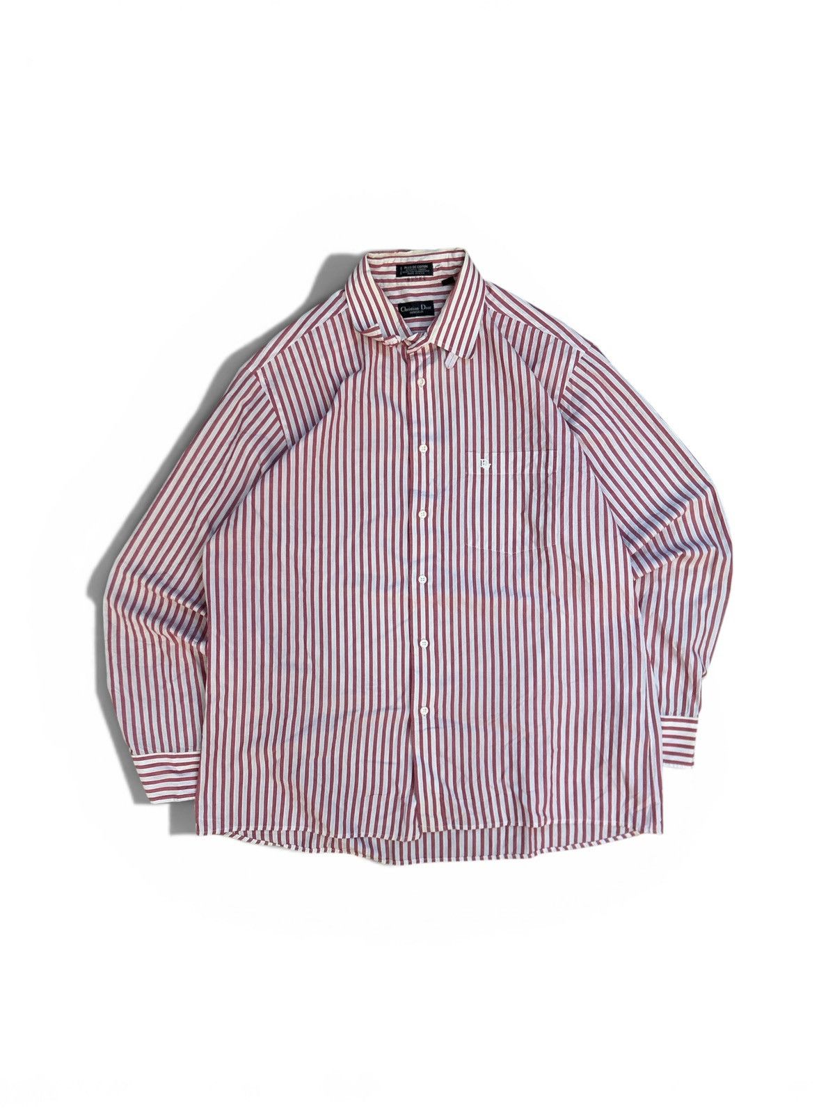 VTG Christian Dior Monsieur Striped Button Down Shirt USA