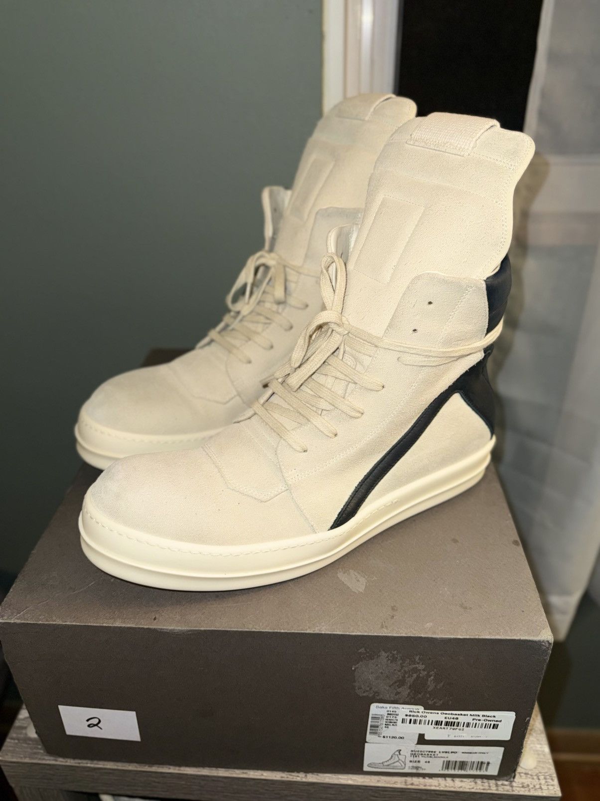Rick Owens ??‍♂️Rick Owens??‍♂️ Chalk White Transparent 