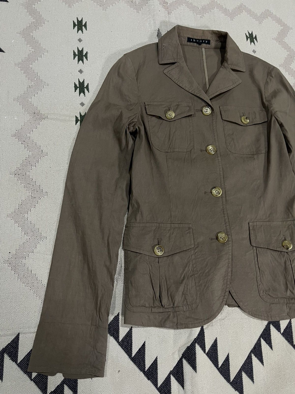 Theory VINTAGE THEORY MULTI-POCKET DOUBLE BREAST JACKET Size XS / US 0-2 / IT 36-38 - 3 Thumbnail