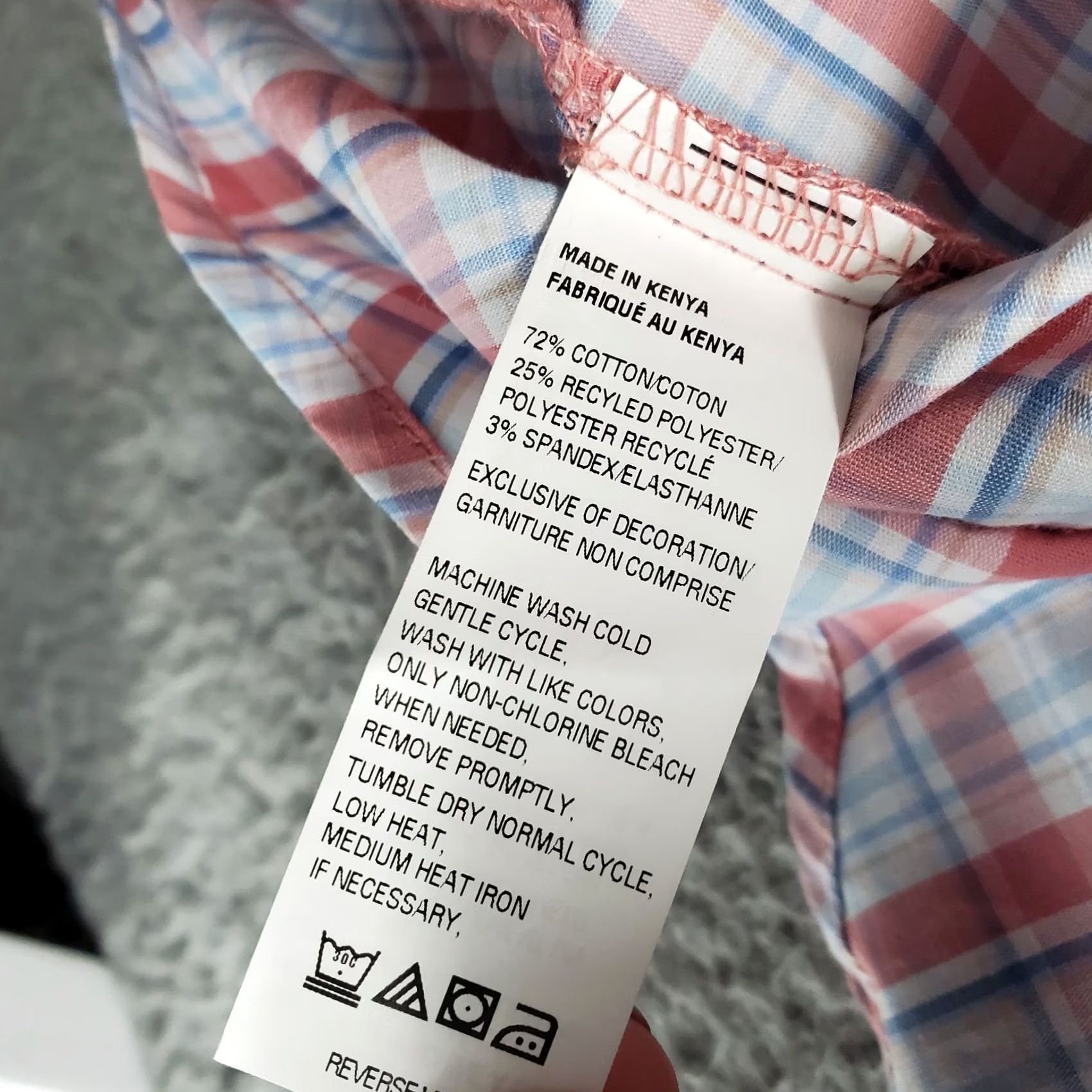 Izod IZOD Mens Shirt 3XLT Multi Plaid Comfort Performance All-Over Stretch Button Down Size US XXL / EU 58 / 5 - 7 Thumbnail