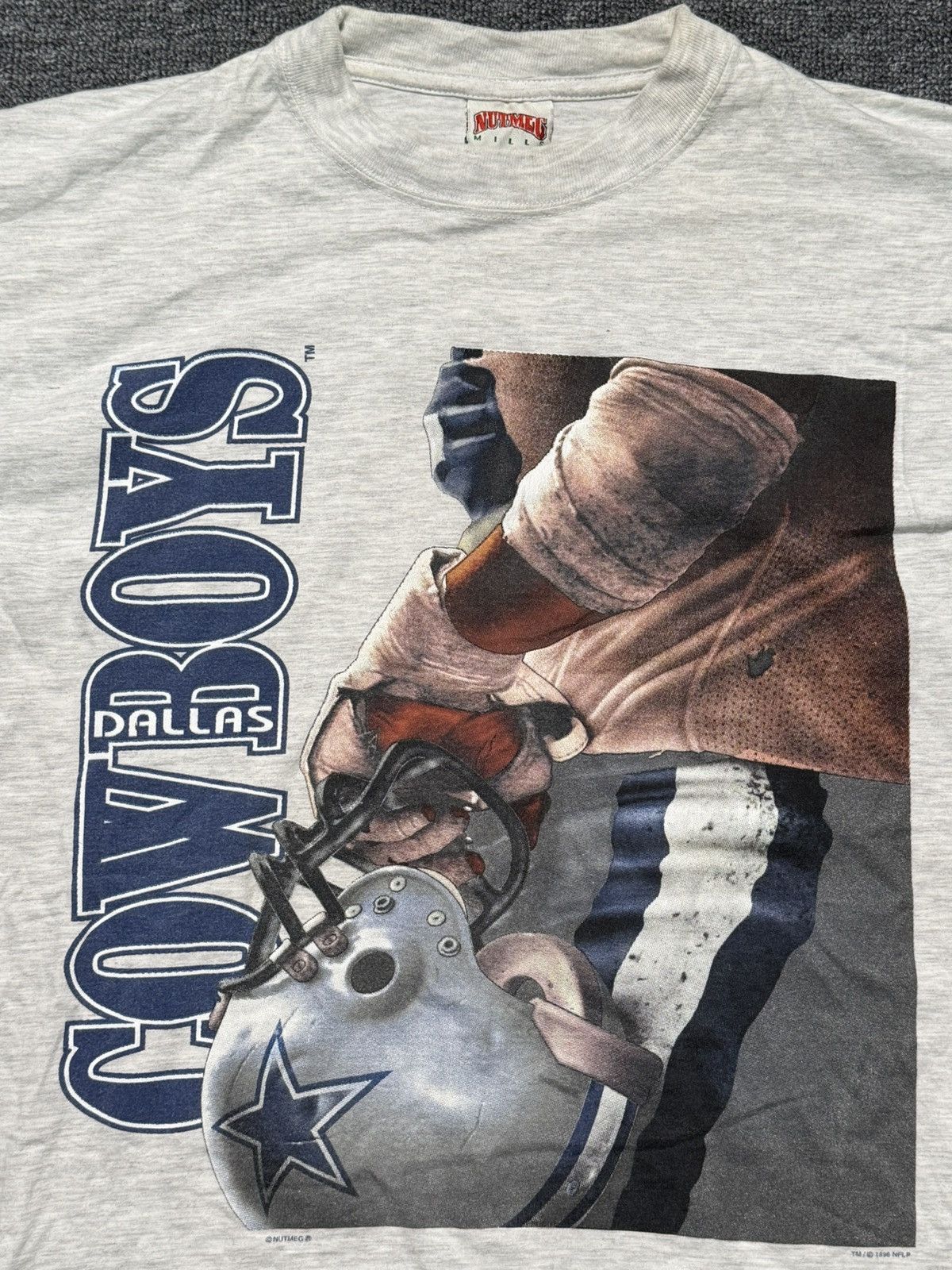 NFL × Nutmeg Vintage Nutmeg Mills Dallas Cowboys NFL T-Shirt Mens L 90s Size US L / EU 52-54 / 3 - 2 Thumbnail