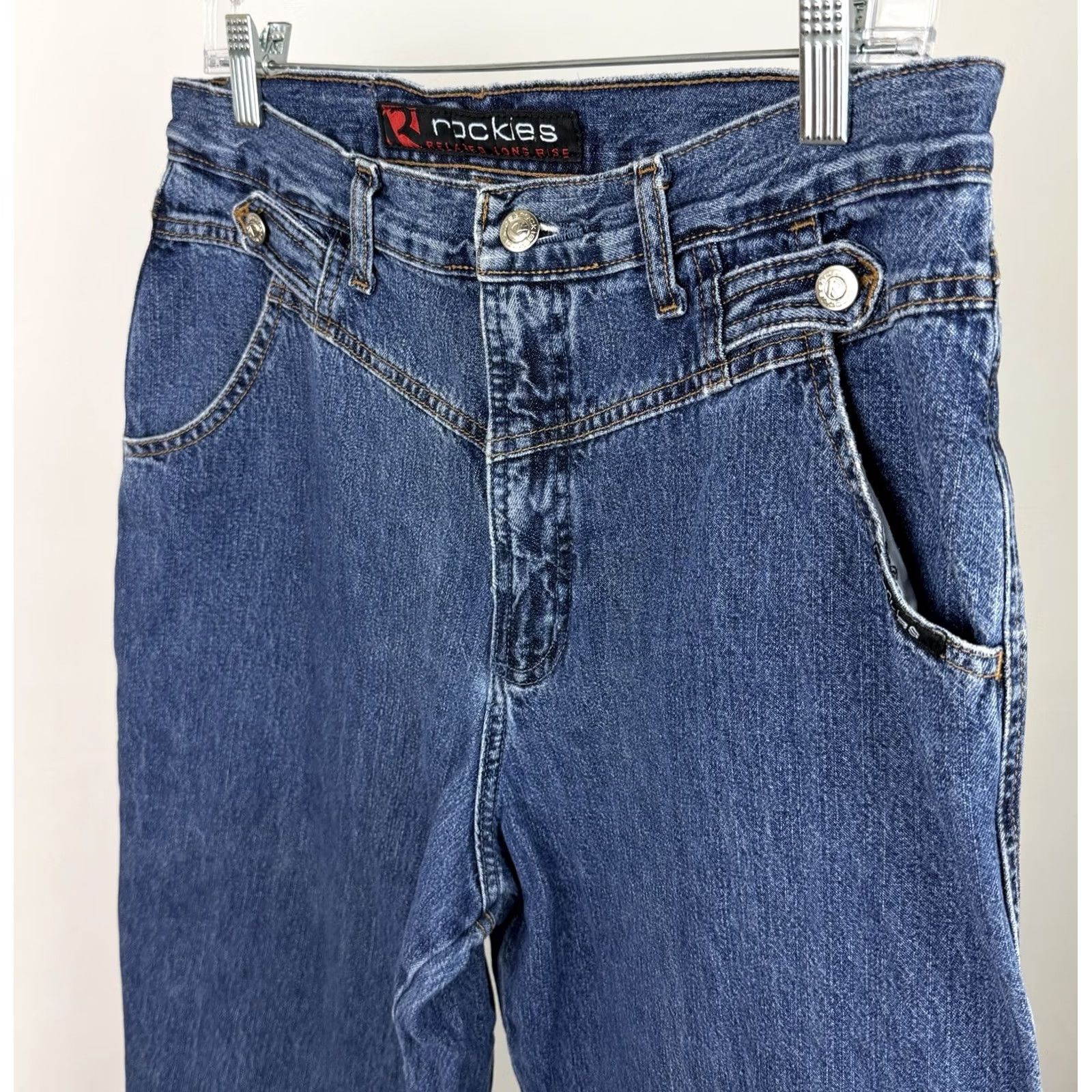 Vintage VINTAGE Rockies Jeans Womens 31x29 ACTUAL Relaxed High Rise 90s Cowboy Western Denim Jeans Women Size 24" / US 00 / IT 34 - 7 Thumbnail