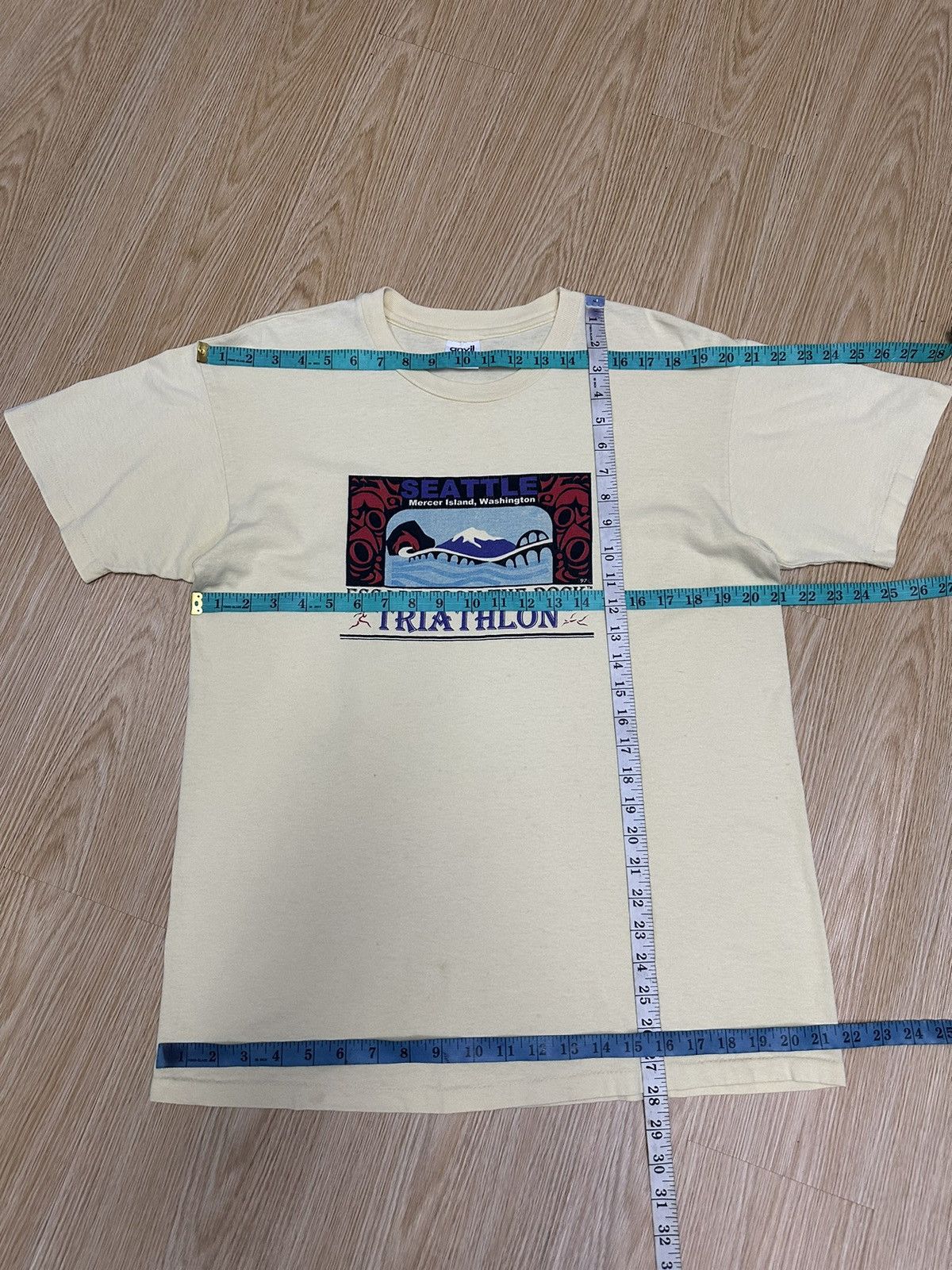 Anvil × Vintage Vintage Escape From The Rock Triathlon 1997 A449 Size US L / EU 52-54 / 3 - 10 Thumbnail