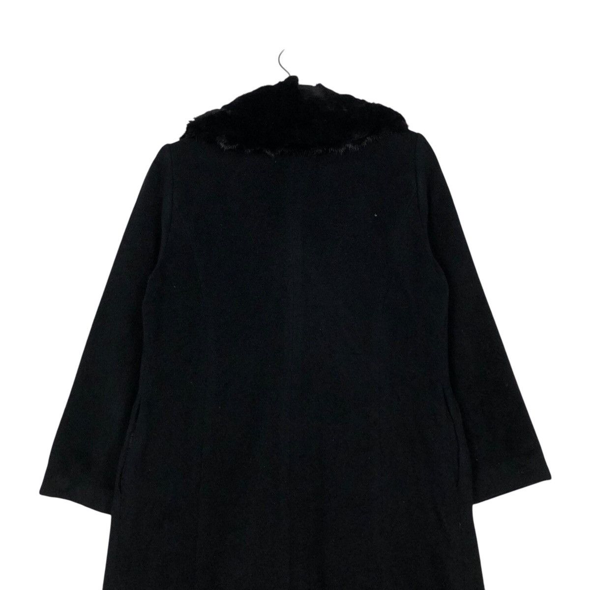 Issey Miyake 📌Rich Black Vintage Long Jacket Wool Issen Collezione Donna Size US M / EU 48-50 / 2 - 11 Thumbnail