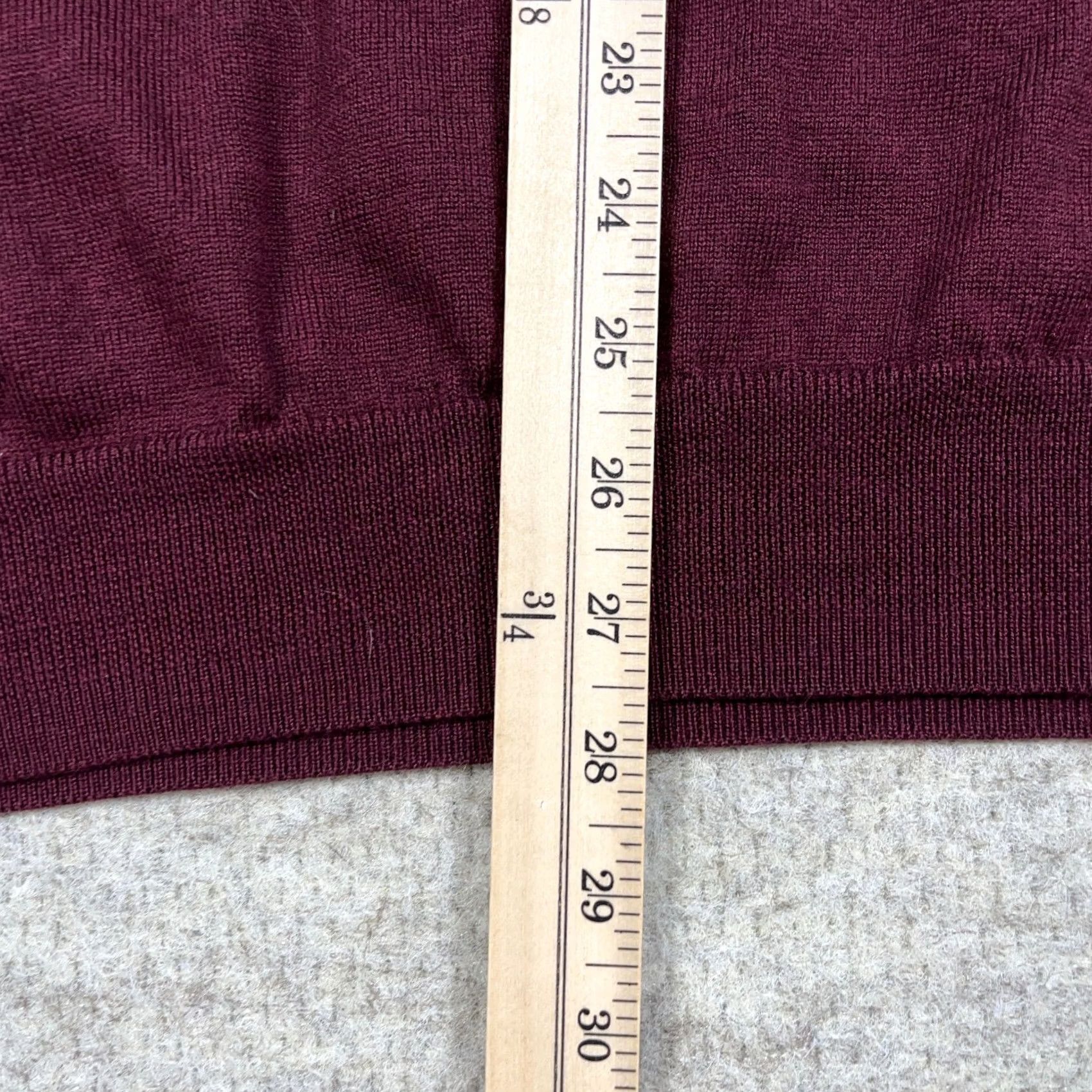 Jos. A. Bank Jos A Bank Sweater Men 2XL Maroon Wool Pullover 1/4 Zip Knit Cardigan? Size US XXL / EU 58 / 5 - 5 Thumbnail