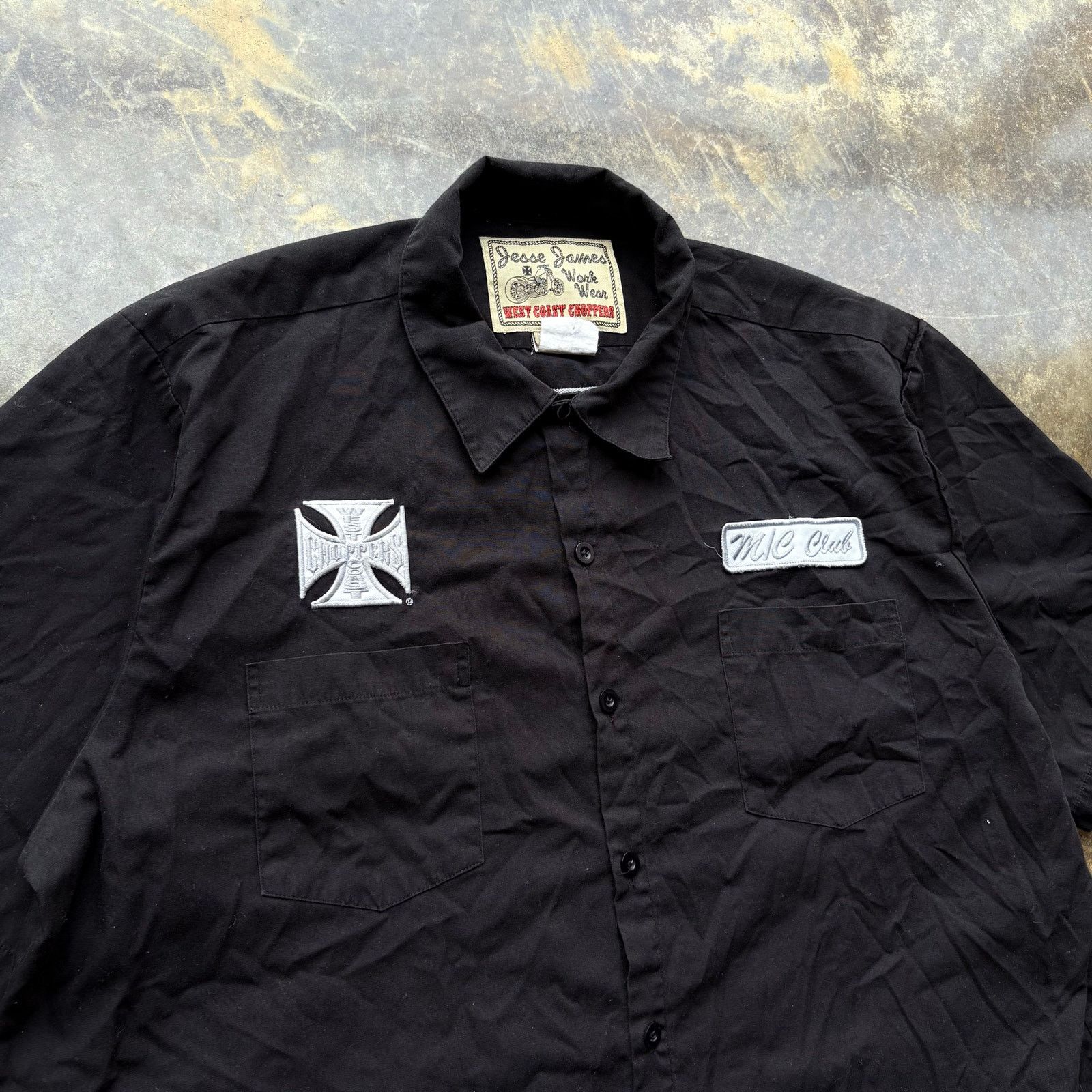 Vintage Rare Vintage West Coast Chopper Jesse James Shop Shirt Size US XL / EU 56 / 4 - 2 Thumbnail