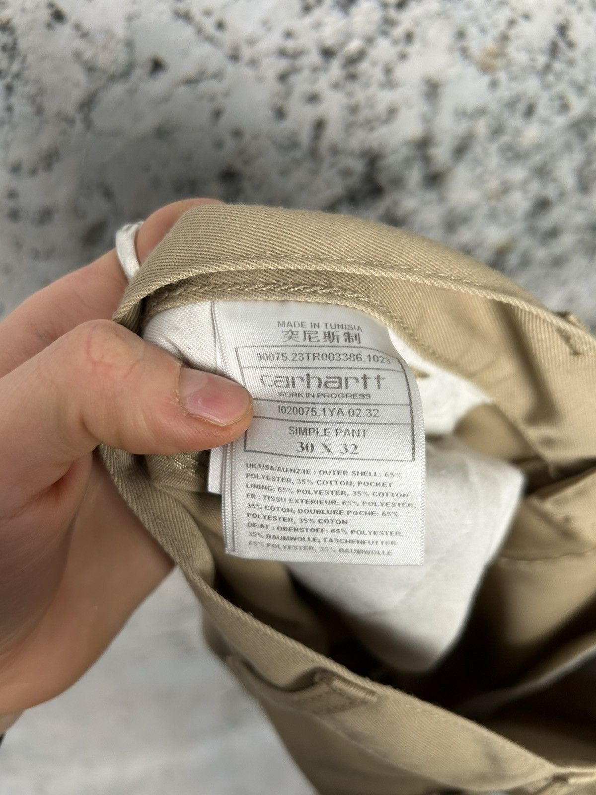Carhartt Wip Carhartt WiP Simple Pant 30x32 Skate Baggy Rap Beige Size US 30 / EU 46 - 7 Thumbnail