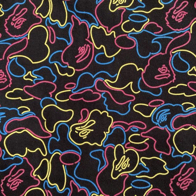 Bape BAPE Neon Camo Shark Full Zip Hoodie a bathing ape Size US M / EU 48-50 / 2 - 2 Thumbnail