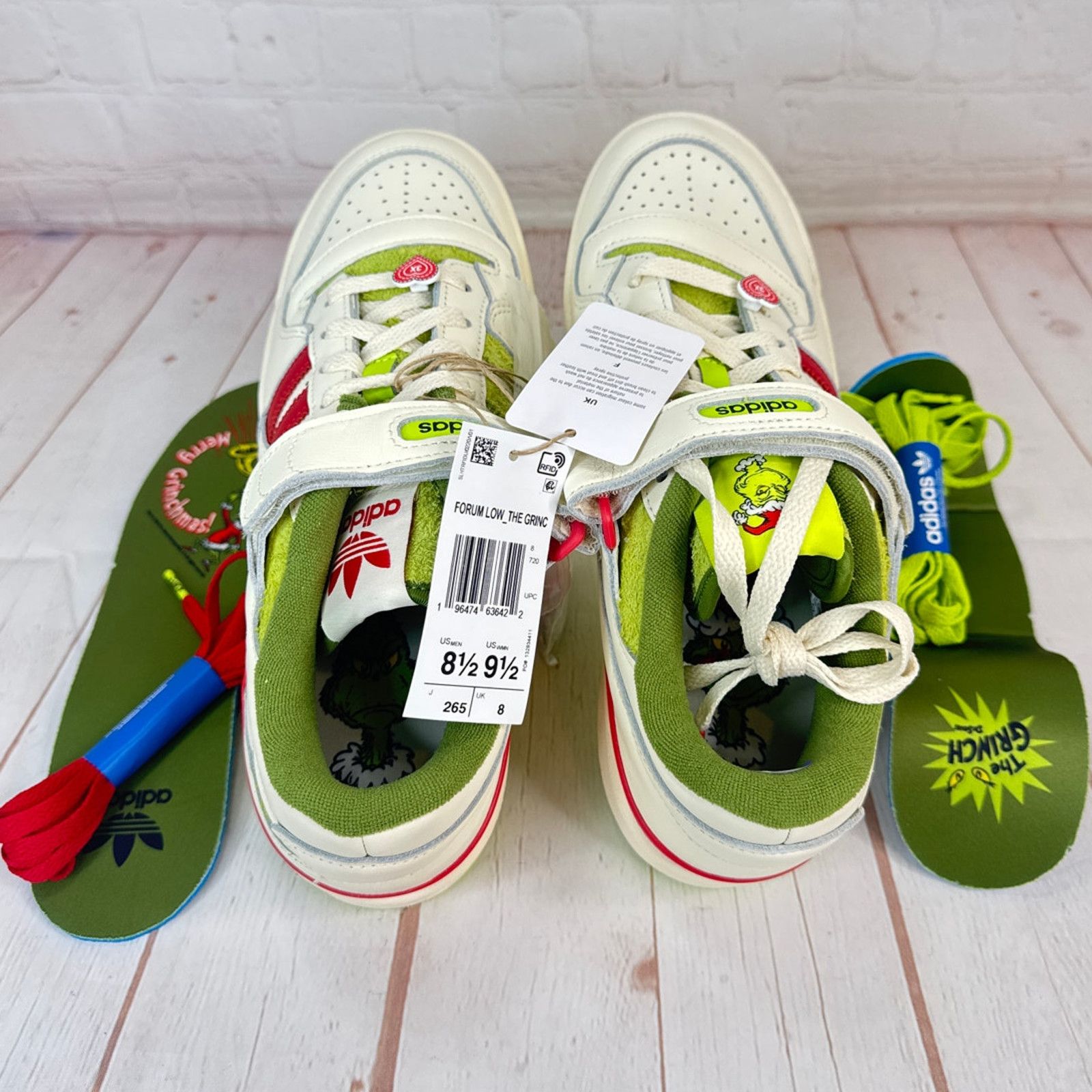 Adidas Adidas Forum Low x The Grinch Shoes M Size 8.5/W Size 9.5 Size US 8.5 / EU 41-42 - 7 Thumbnail