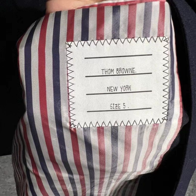 Thom Browne Thom browne The latest blue stitching material striped pat Size US XXL / EU 58 / 5 - 5 Thumbnail