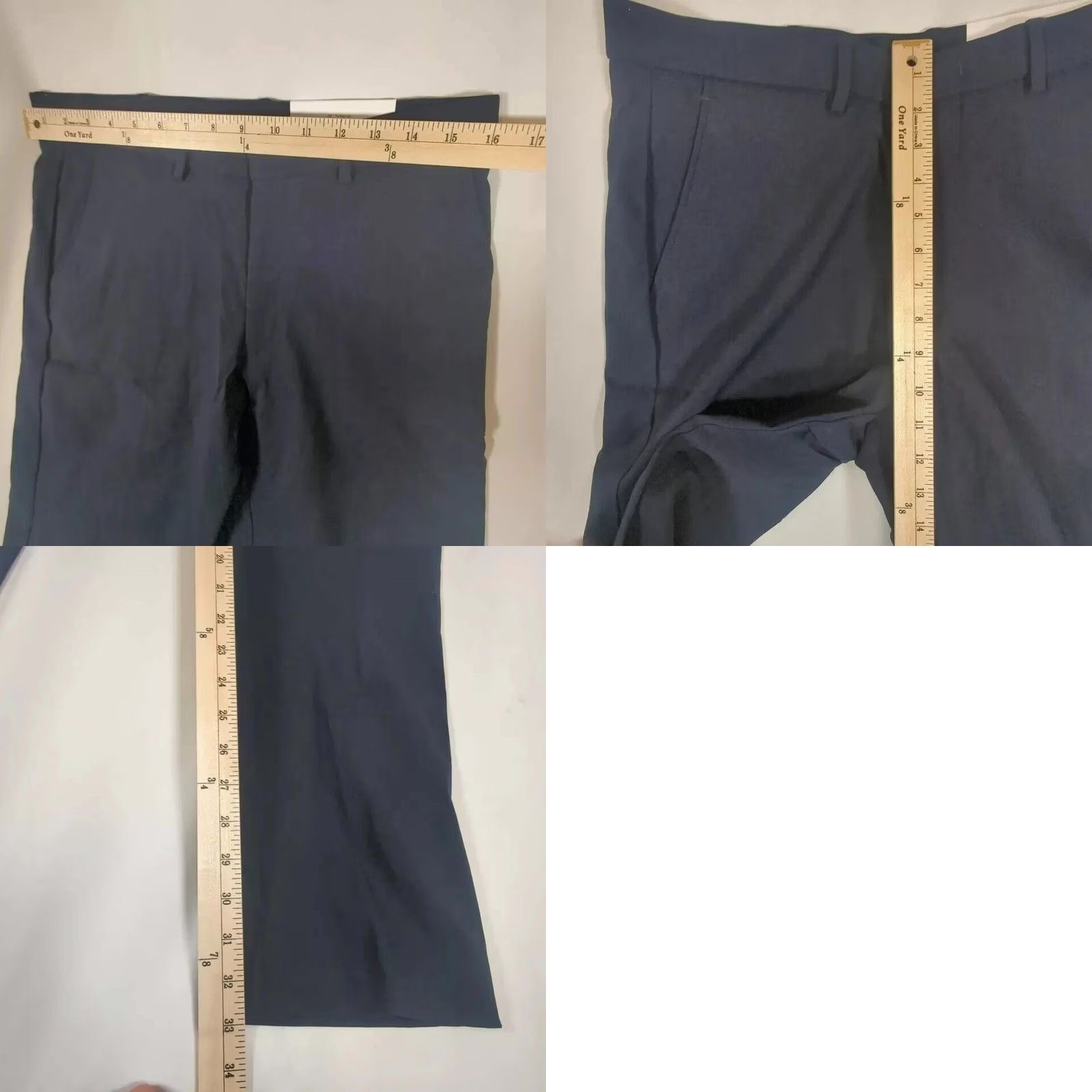 Tommy Hilfiger Tommy Hilfiger Men Navy Blue Chino Performance Straight Pant 32x33 THFLEX Size US 32 / EU 48 - 9 Thumbnail