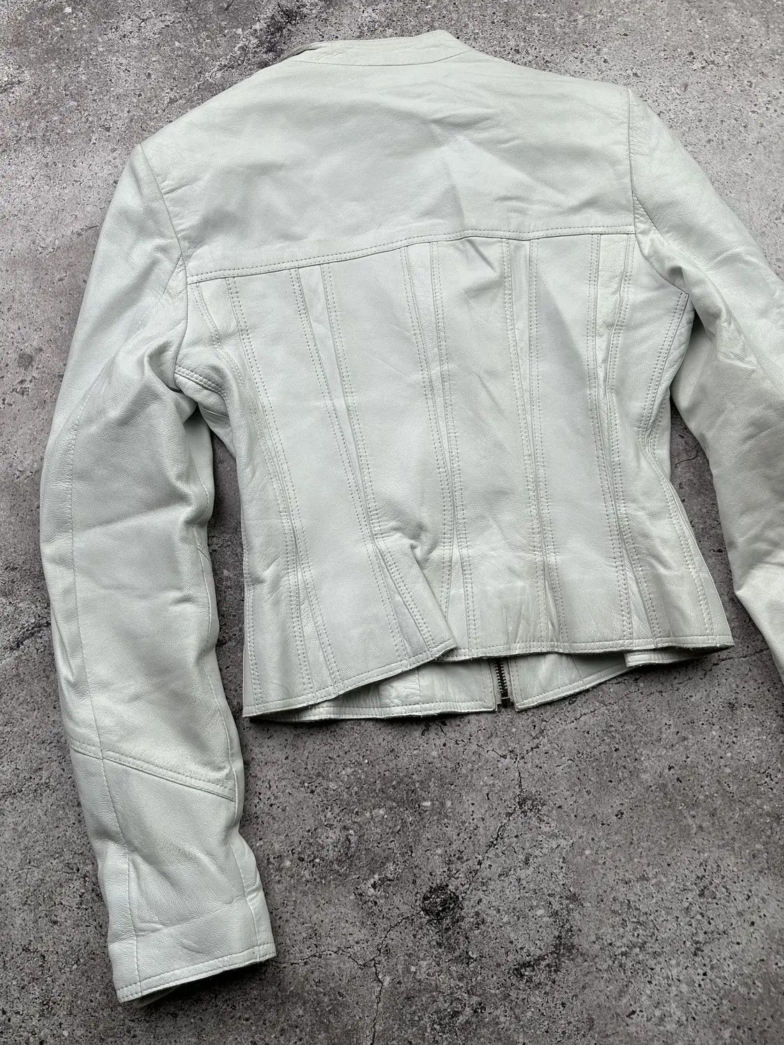 Japanese Brand Vintage Cropped Leather Jacket C219(V46)E8 Size S / US 4 / IT 40 - 9 Thumbnail