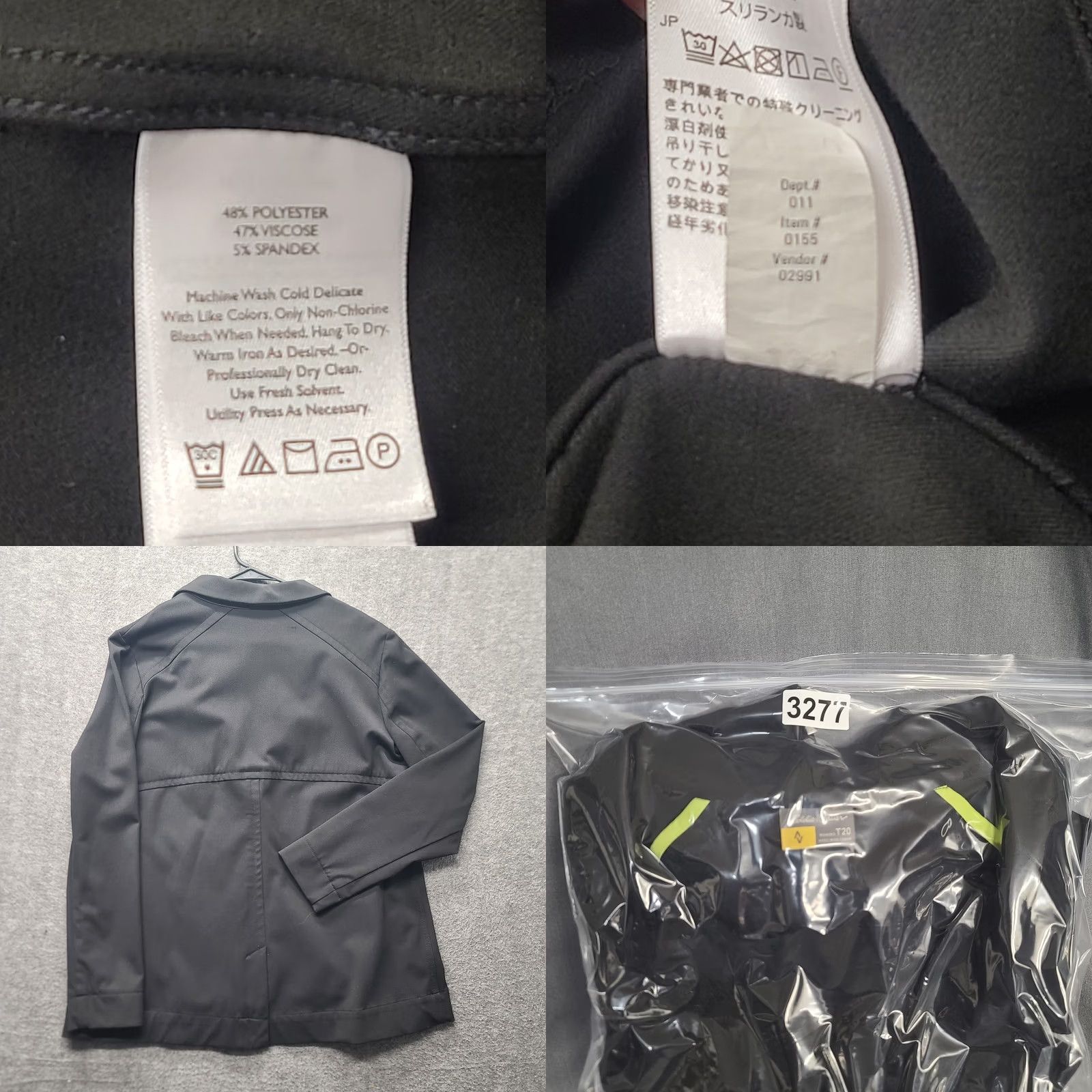 Eddie Bauer Eddie Bauer Travex Travel Blazer Womens T20 Regular Fit Flexion Business Sport Blazer Tall 20 Black Size 3XL / US 20-22 - 9 Thumbnail