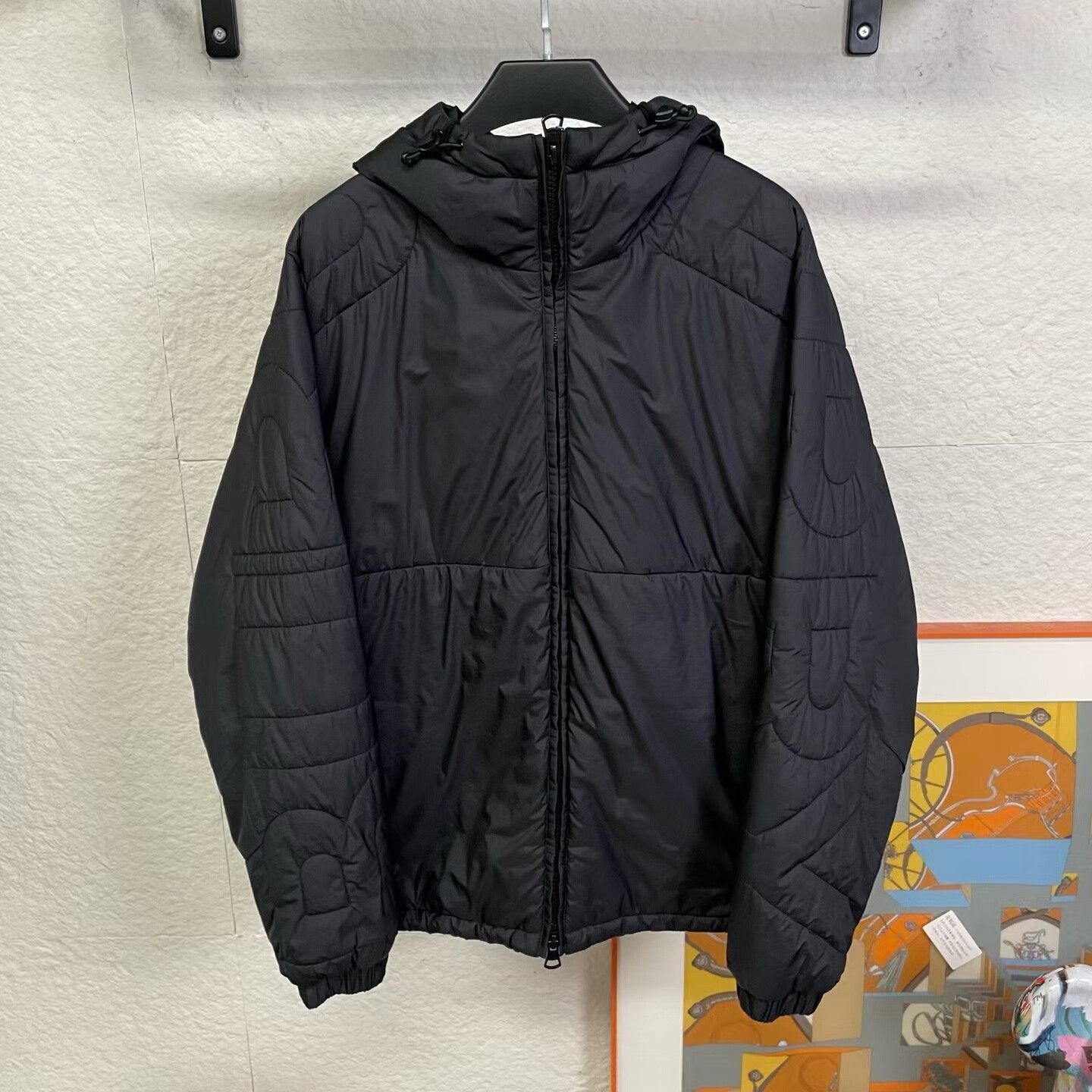 Burberry Burberry Arm Letter Hooded Down Jacket Size US S / EU 44-46 / 1 - 1 Thumbnail