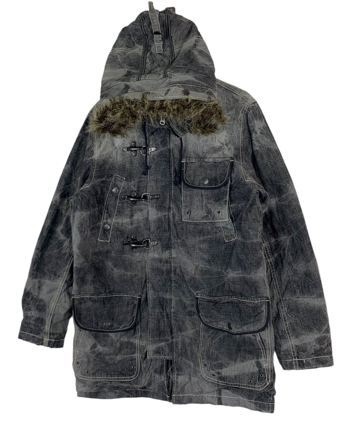 If Six Was Nine × In The Attic × Vintage ⚡️⚡️VINTAGE ALLIX DESIGN WEAR STONE WASH HOODIE JACKET Size US L / EU 52-54 / 3 - 2 Thumbnail