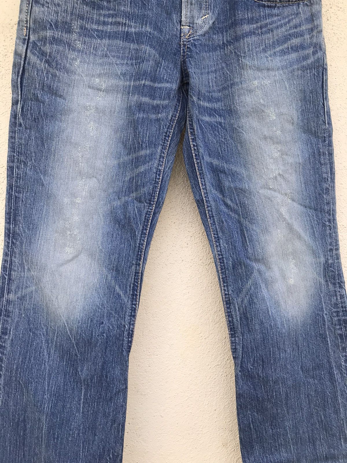 Edwin × Japanese Brand Edwin 503 Blue Trip Flare Size US 30 / EU 46 - 6 Thumbnail