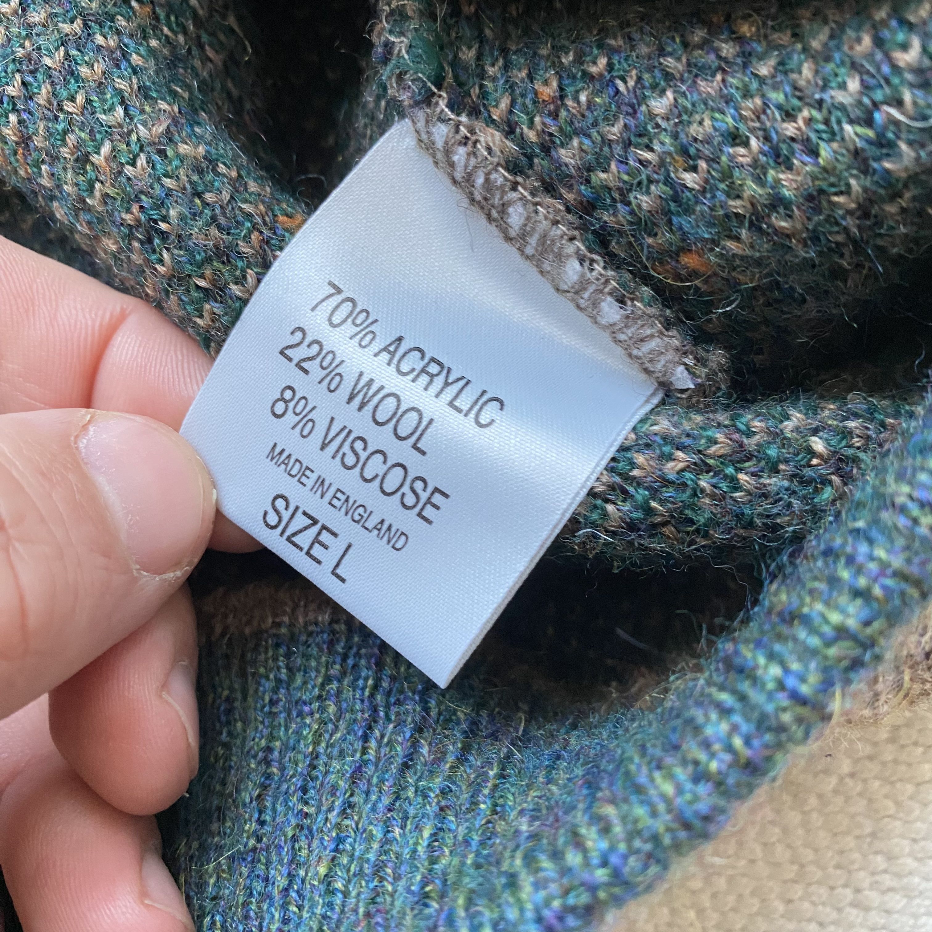 Carlo Colucci 🏌🏽️ Vintage 80-90 Cozy Polo Golf Wool Heavy Knit sweater Size US L / EU 52-54 / 3 - 8 Thumbnail