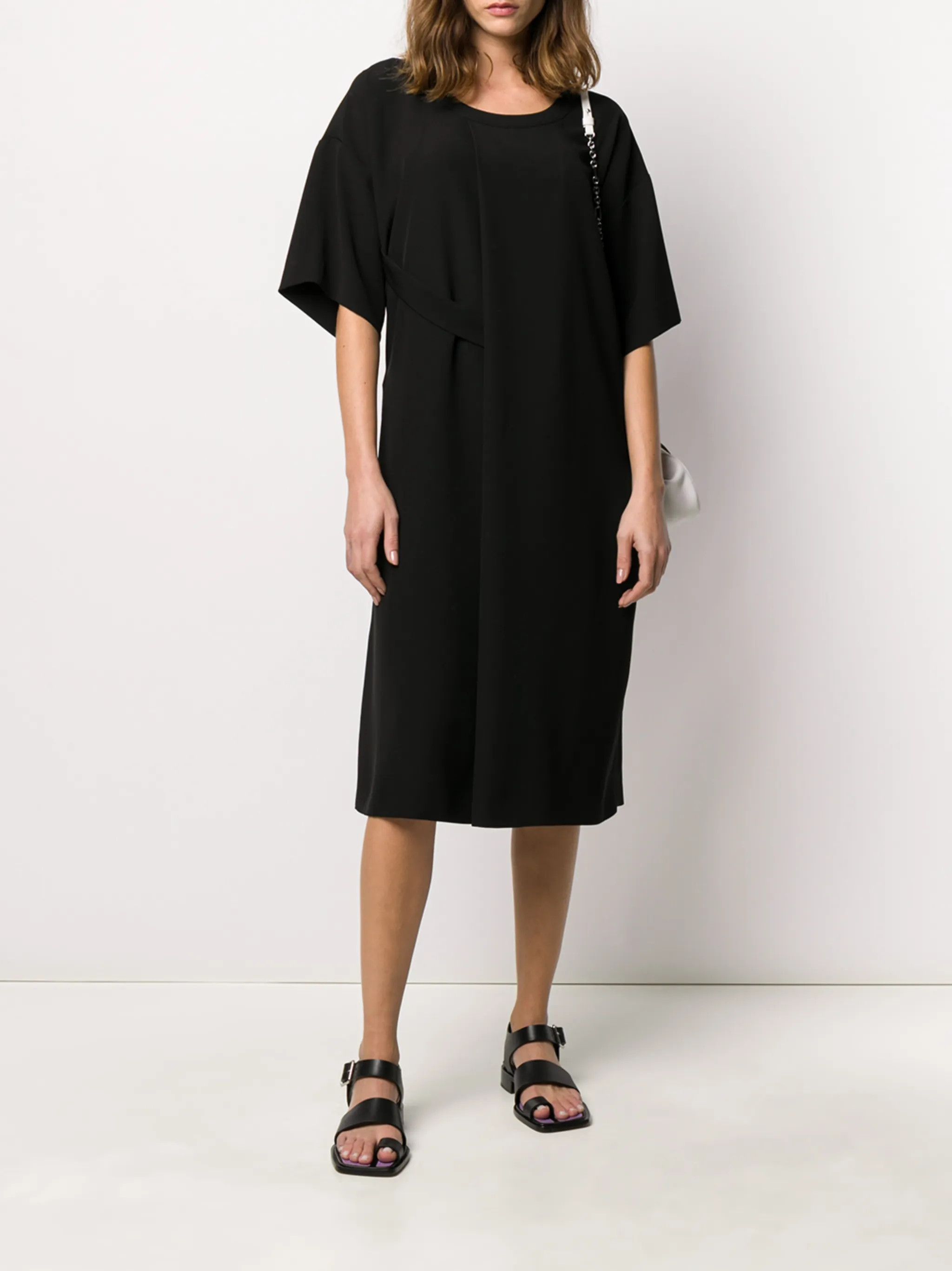 Maison Margiela o1y0625 Midi Dress in Black Size XS / US 0-2 / IT 36-38 - 3 Thumbnail