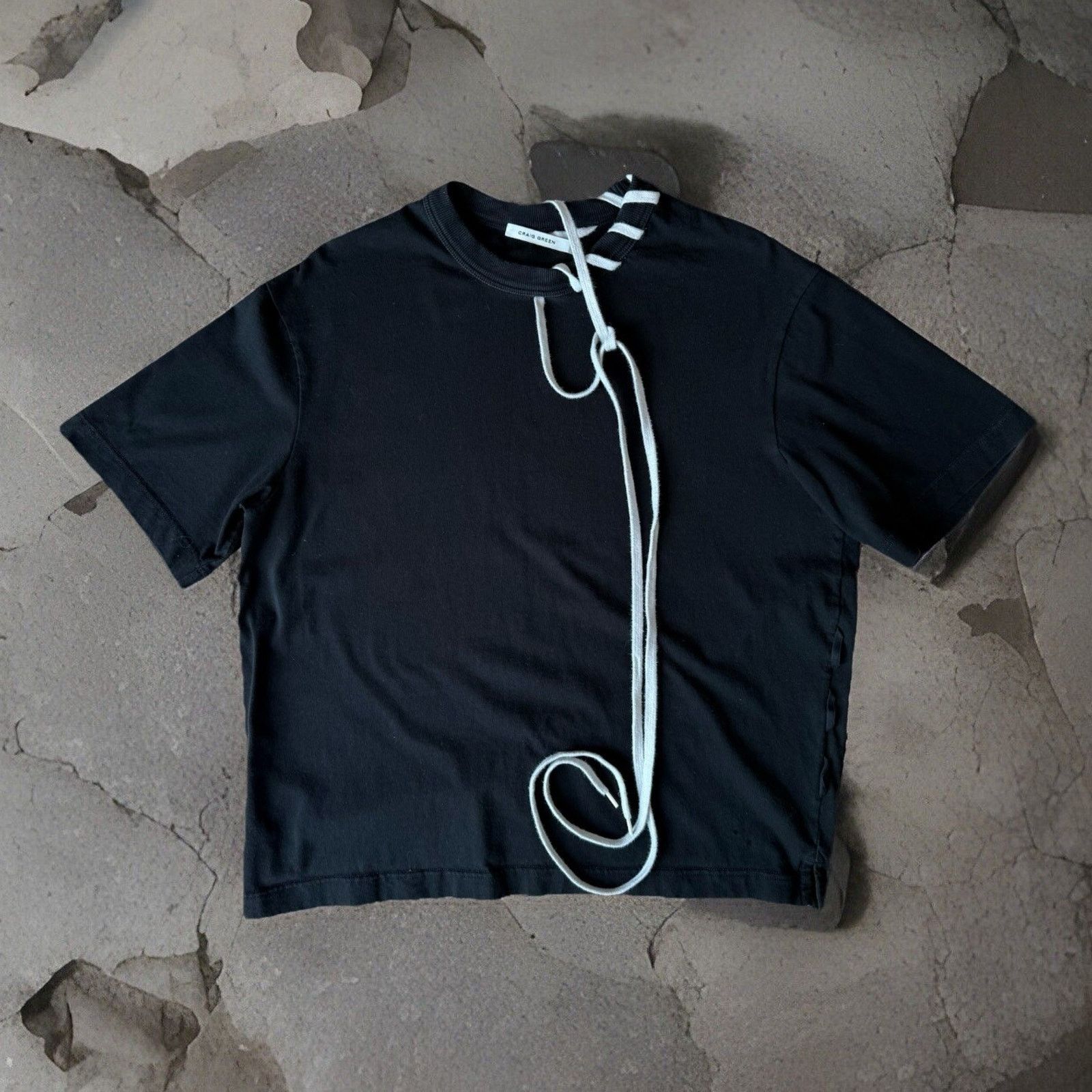 Craig Green Craig Green Laced Shirt Small Black New York Streetwear Size US S / EU 44-46 / 1 - 1 Thumbnail
