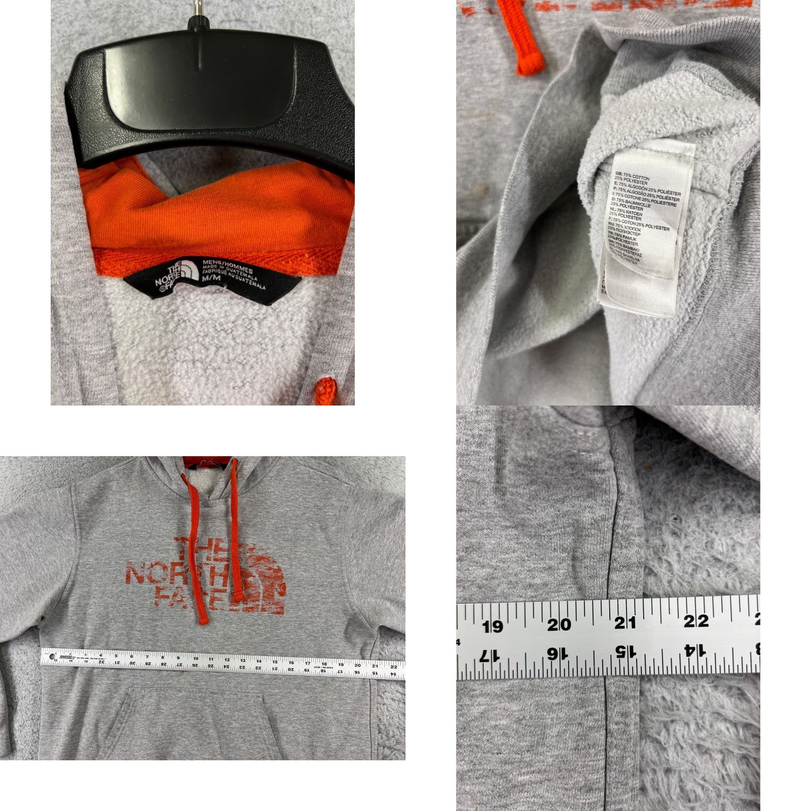 The North Face VINTAGE The North Face Hoodie Adult Medium Blue Pullover Pocket Mens Size US M / EU 48-50 / 2 - 8 Thumbnail