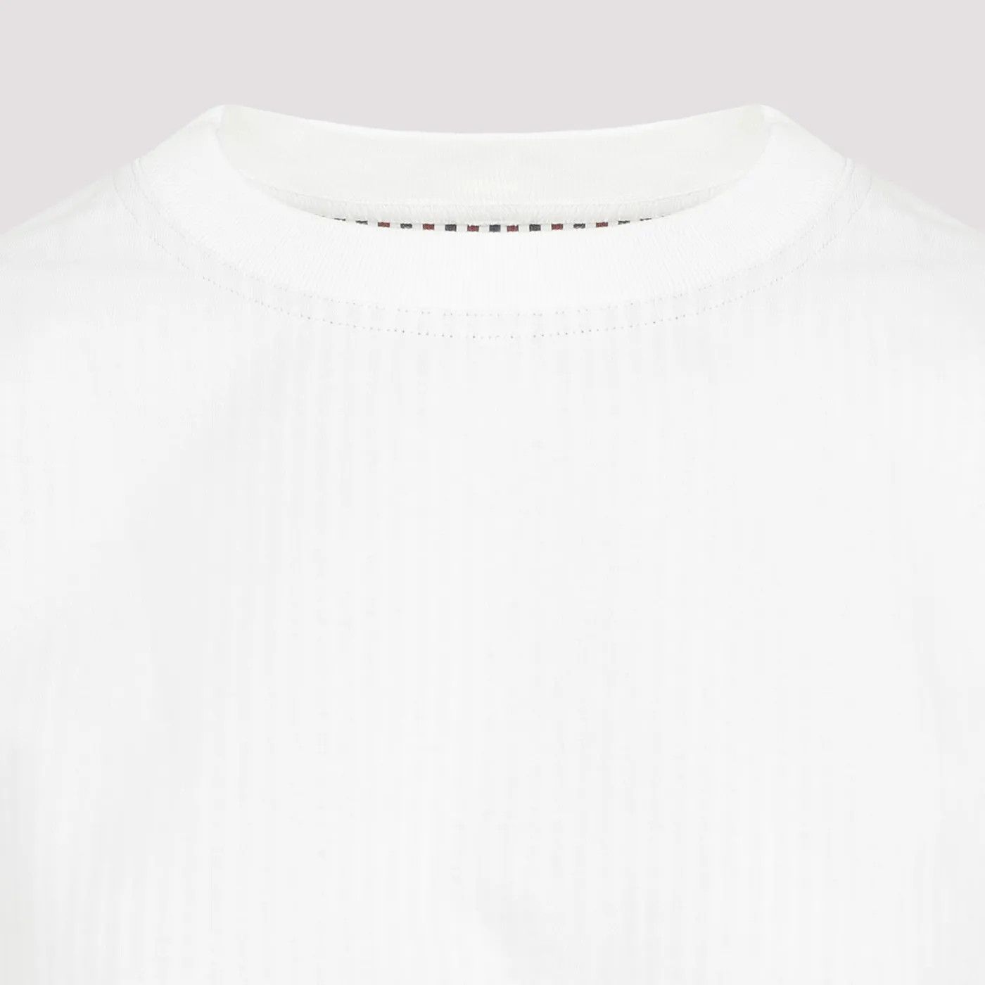 Bottega Veneta o1n1vont1225 Double Layer Striped Cotton T-Shirt in White Size S / US 4 / IT 40 - 3 Thumbnail