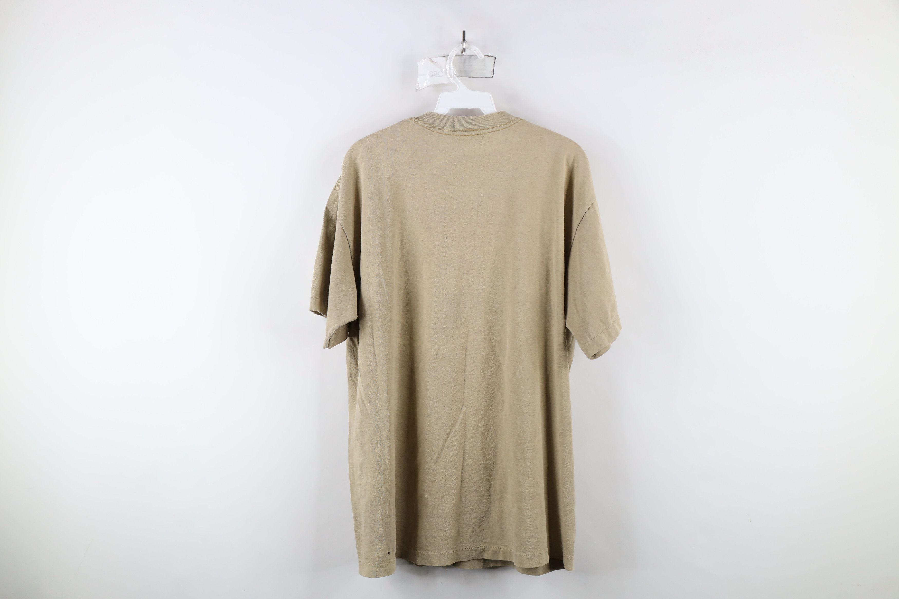 Vintage Vintage 90s Fender Guitar Out Band T-Shirt Beige Cotton USA Size US XL / EU 56 / 4 - 13 Thumbnail