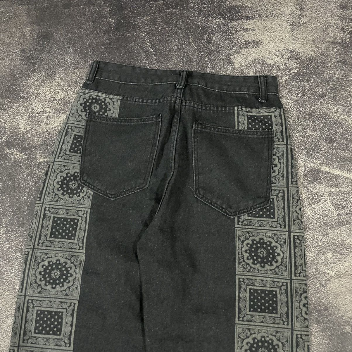 If Six Was Nine × Japanese Brand × Le Grande Bleu (L.G.B.) Y2k black washed print jeans Size US 30 / EU 46 - 4 Thumbnail