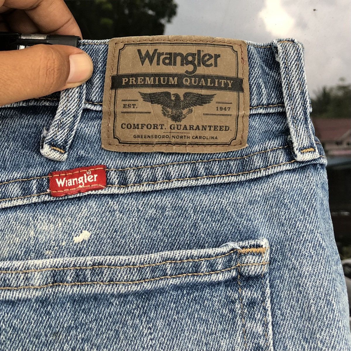 Wrangler Wrangler Rustler Light Wash Blue Jean Size US 36 / EU 52 - 6 Thumbnail