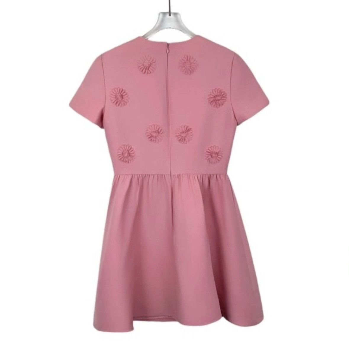 Valentino Valentino Pink Daisy Embroidered Sleeveless Dress K26WX Size S / US 4 / IT 40 - 2 Thumbnail