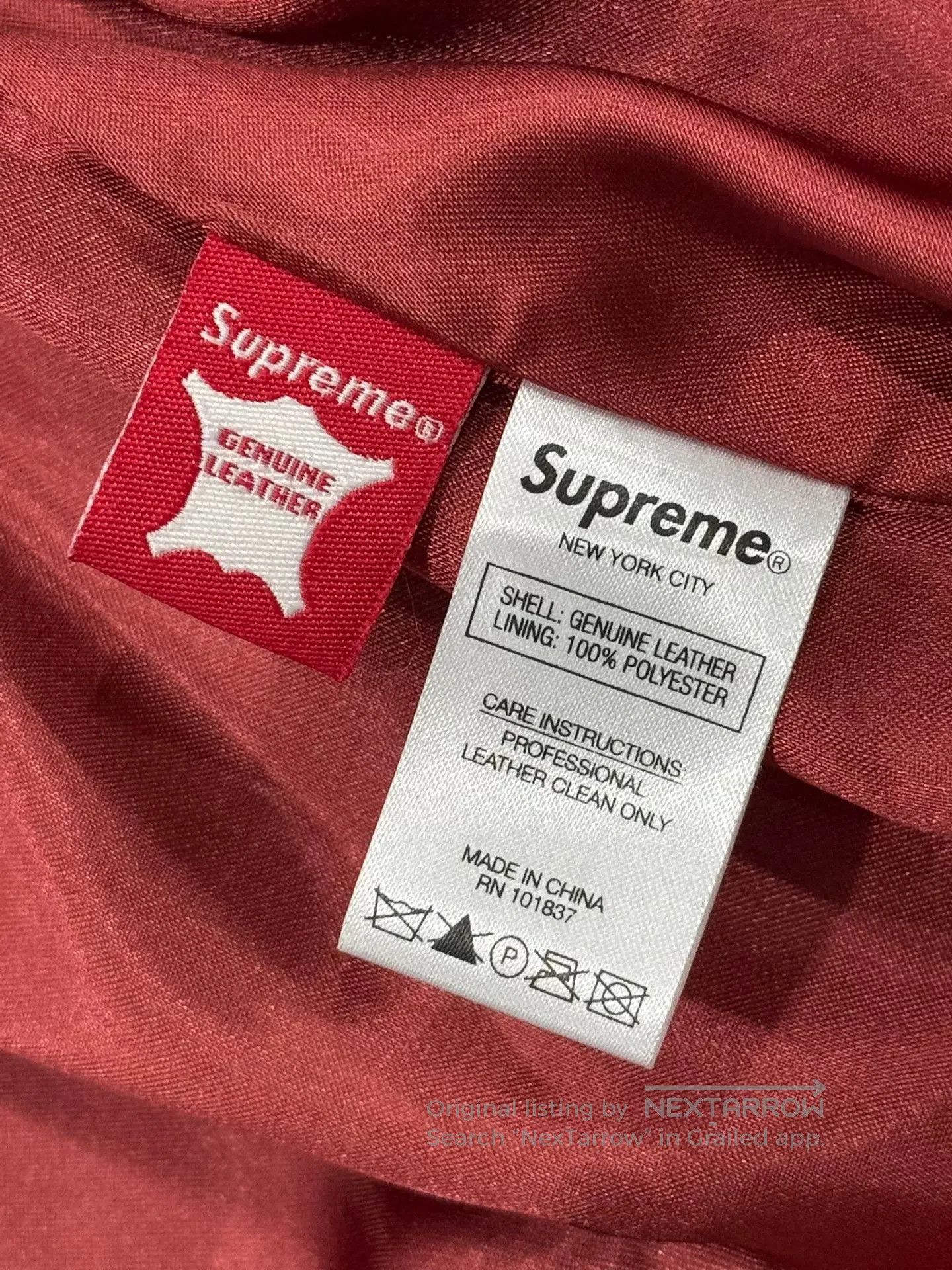 Supreme vintage supreme baseball leather jacket size S. Size US S / EU 44-46 / 1 - 8 Thumbnail