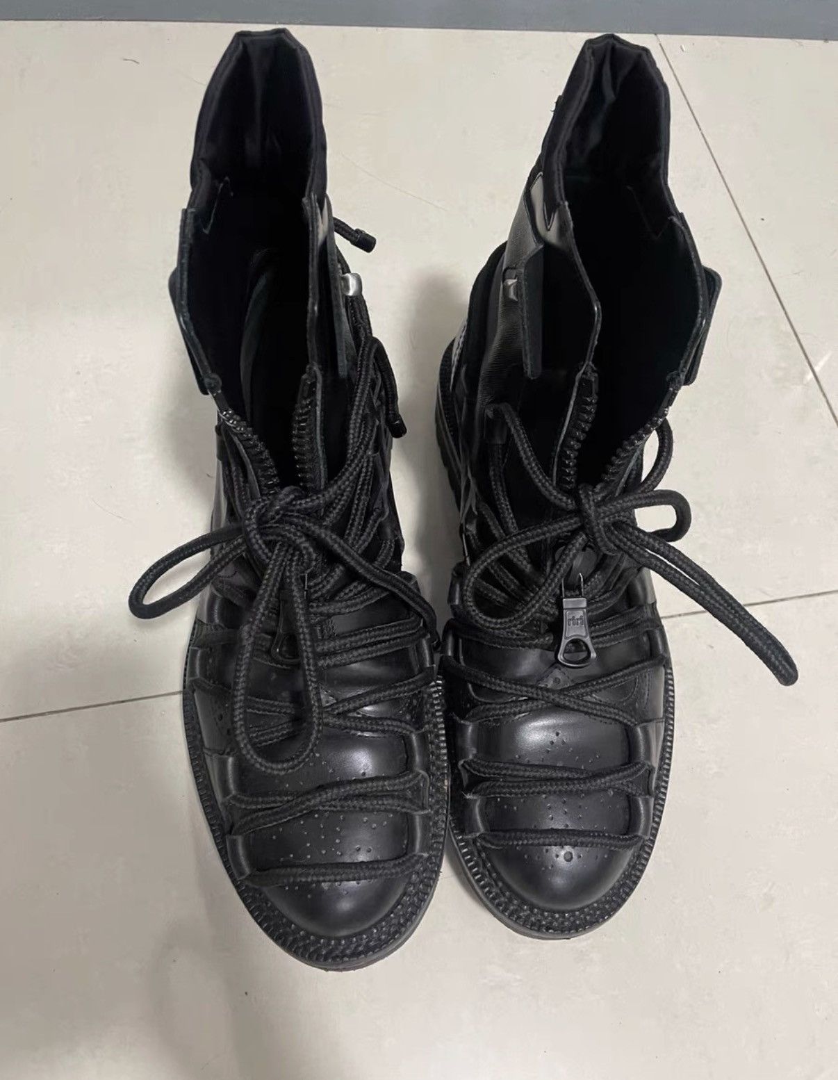 Dsquared2 Dsquared2 Runway Lace-Up Boots Size US 11 / EU 44 - 1 Thumbnail