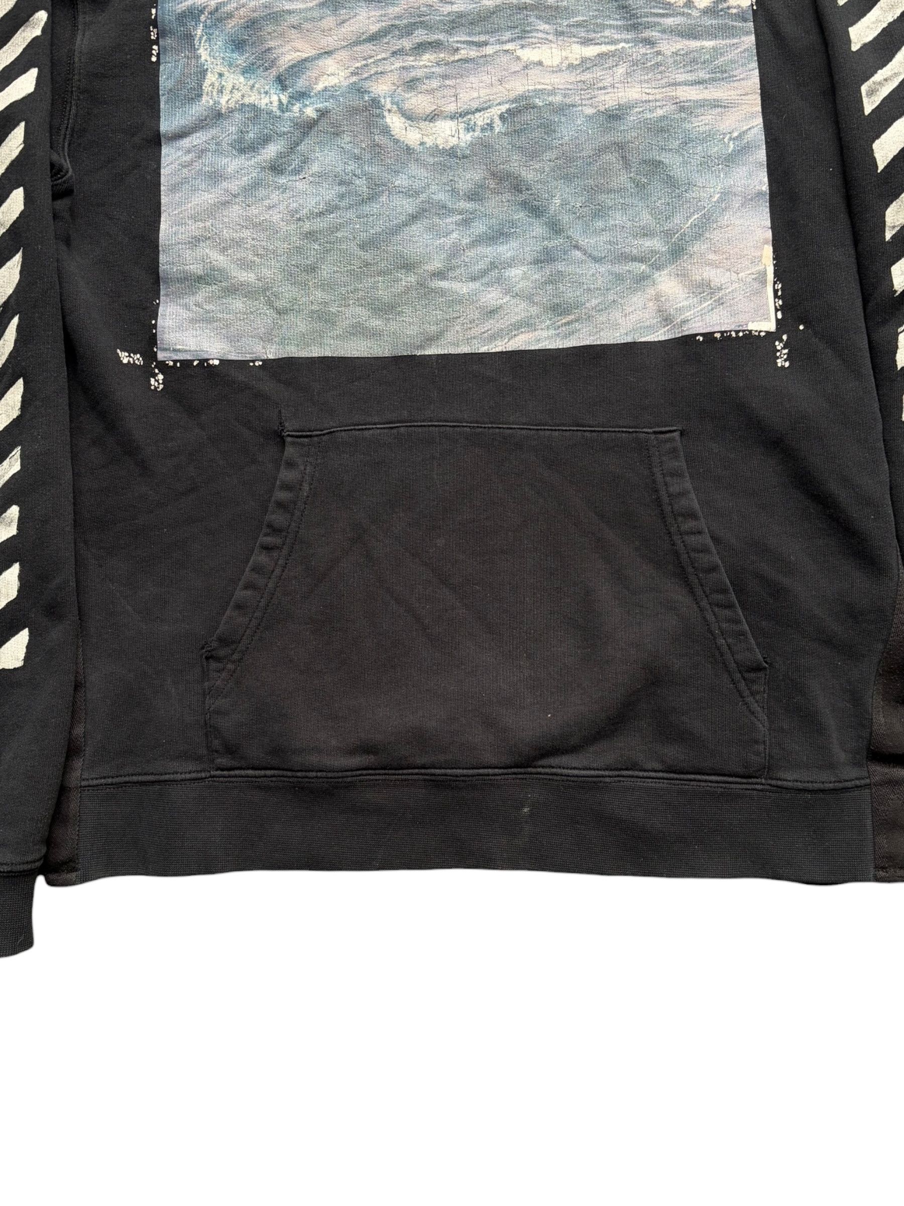Off-White Off White Black Waves Striped Hoodie Size US M / EU 48-50 / 2 - 4 Thumbnail