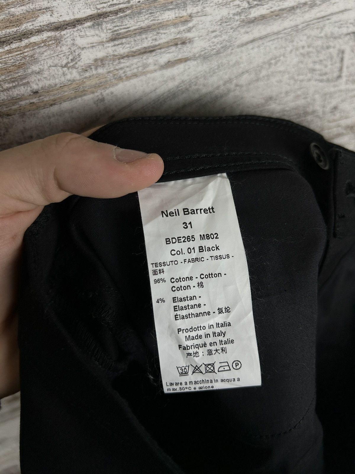 Mens Neil Barrett Black Pants DENIM TROUSERS SUPER SKINNY