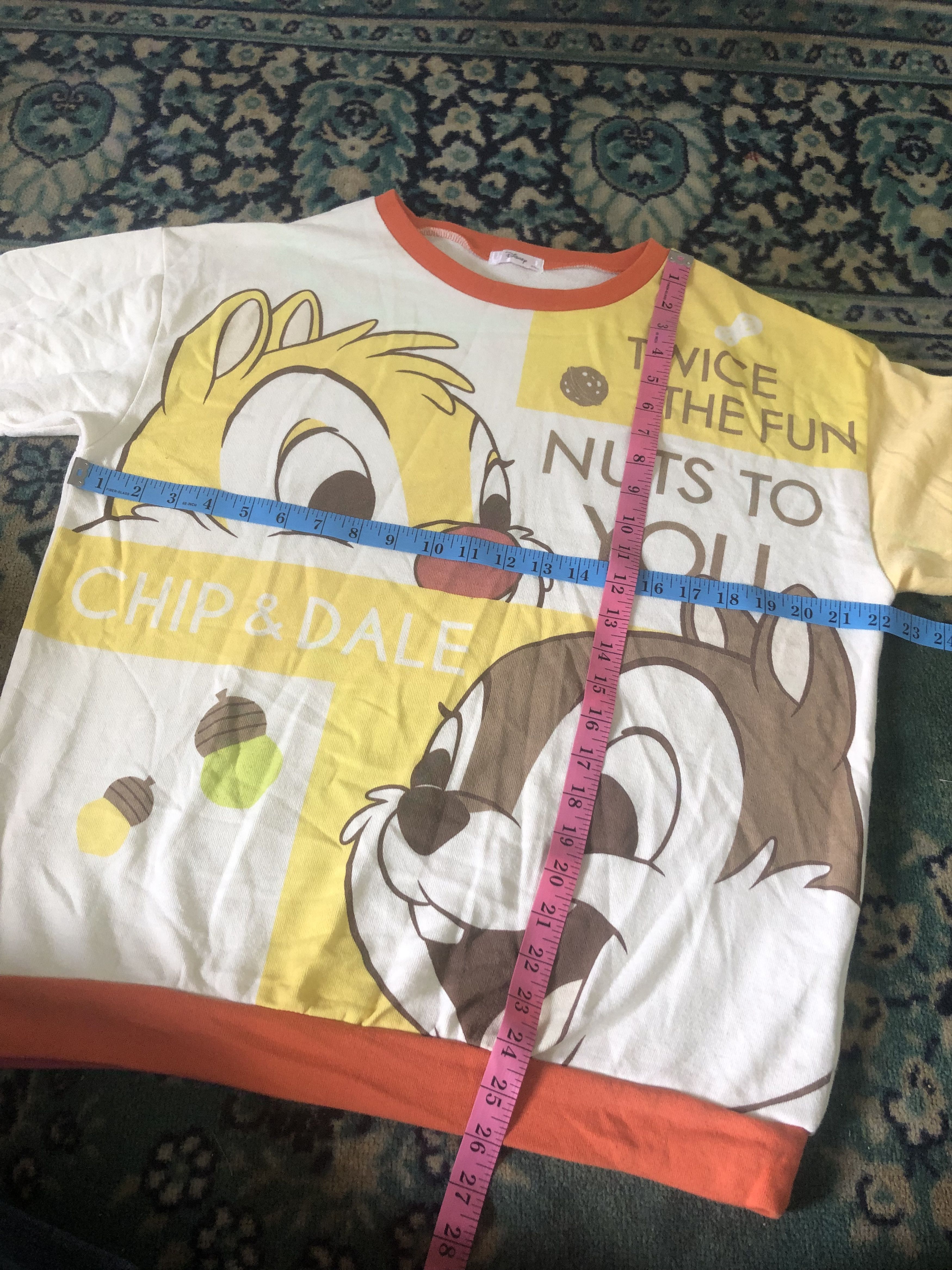 Disney Vintage Chip & Dale Full printed Sweatshirt Nice Design M Size M / US 6-8 / IT 42-44 - 4 Thumbnail