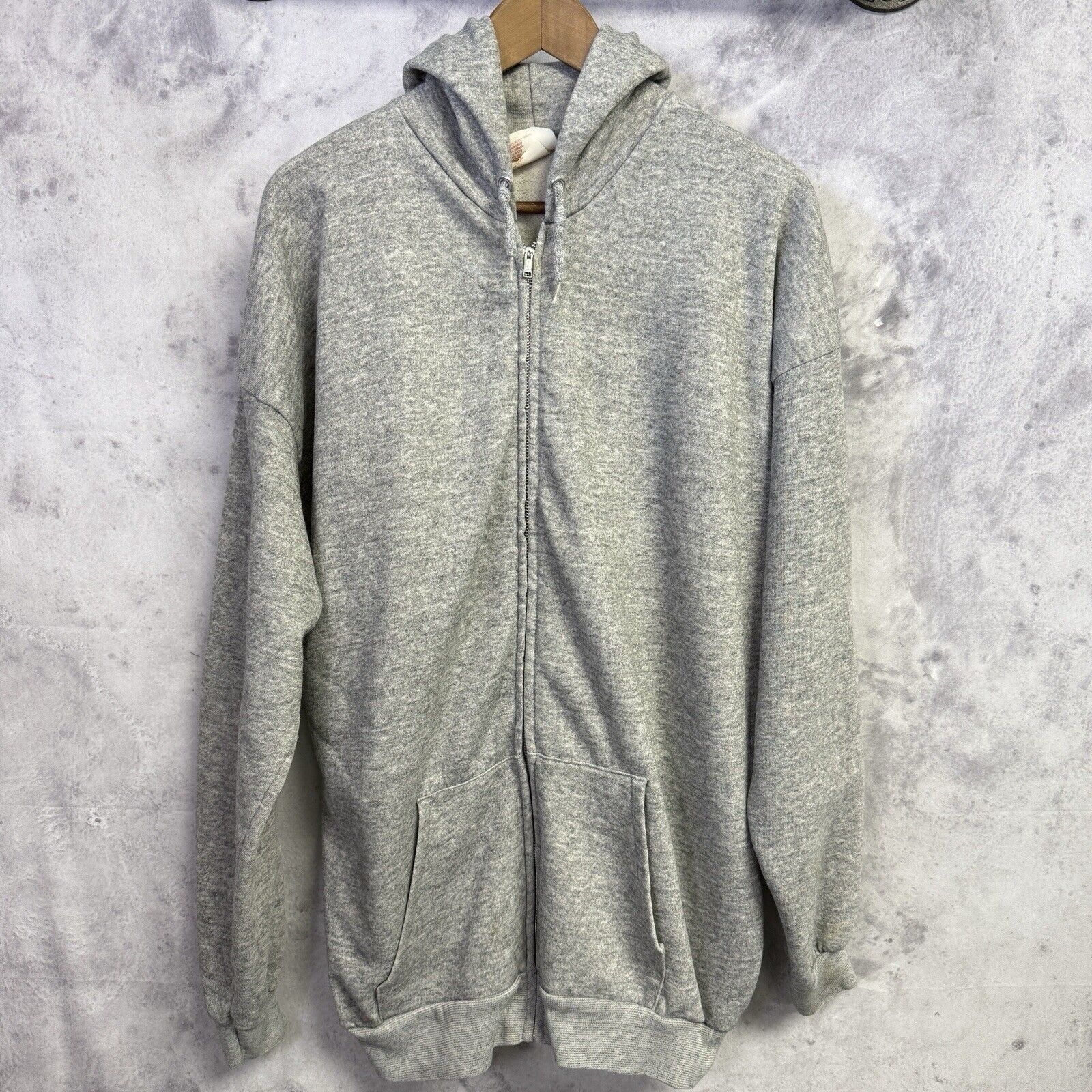 Vintage Vintage 90s Gray Hoodie Mens 2XL Full Zip Sweatshirt Redston Size US XXL / EU 58 / 5 - 1 Thumbnail
