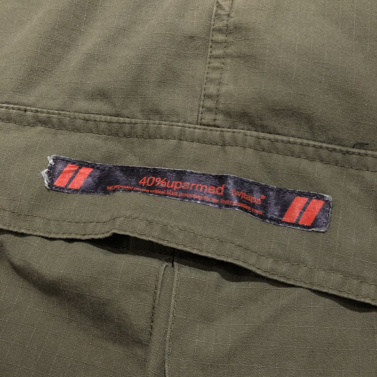 Wtaps 🇯🇵 2000s Wtaps Trousers Cotton Ripstop Cargo Pants Green Army Size US 34 / EU 50 - 15 Thumbnail