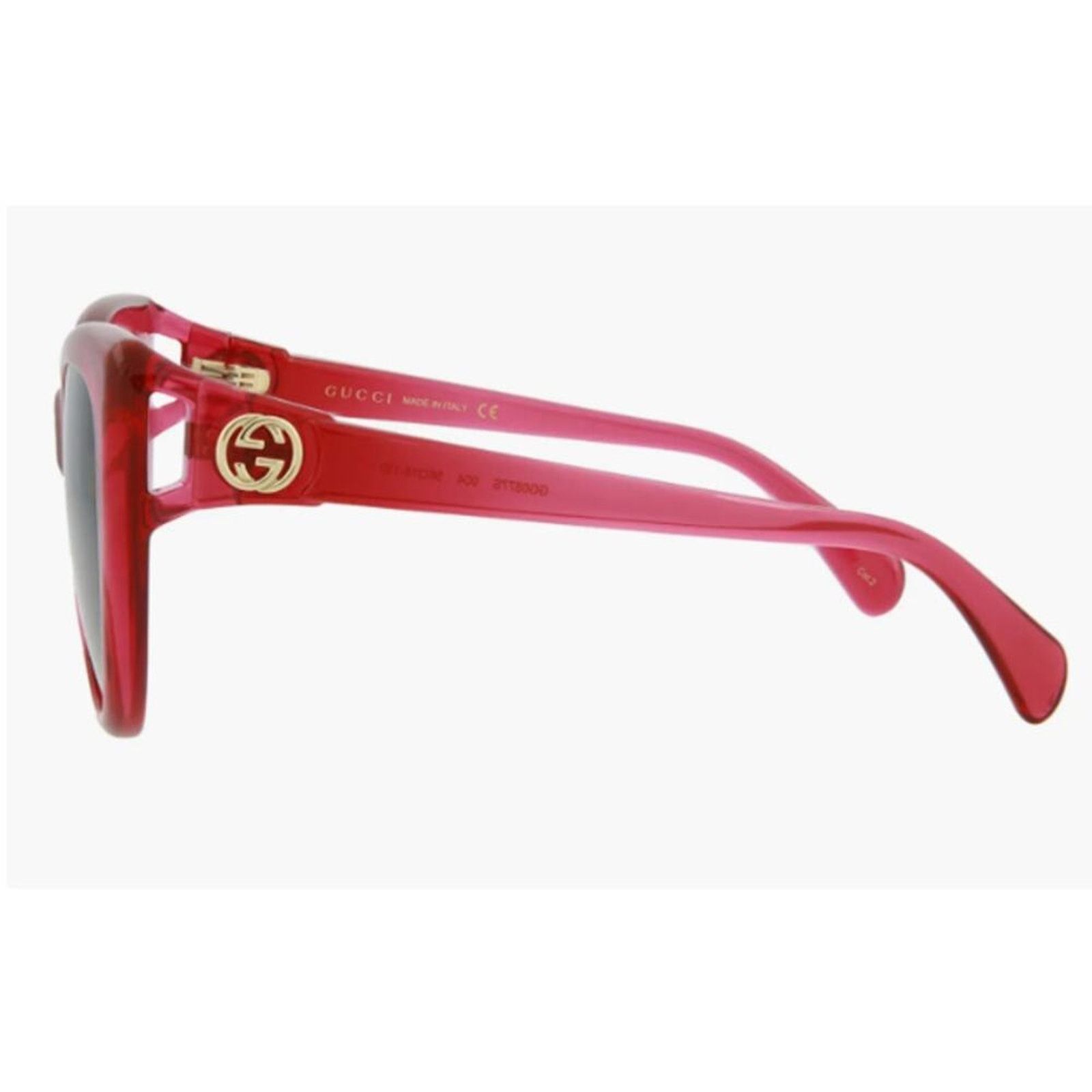 Gucci Gucci 56mm Cat Eye Sunglasses Red with blue lenses Size ONE SIZE - 2 Thumbnail