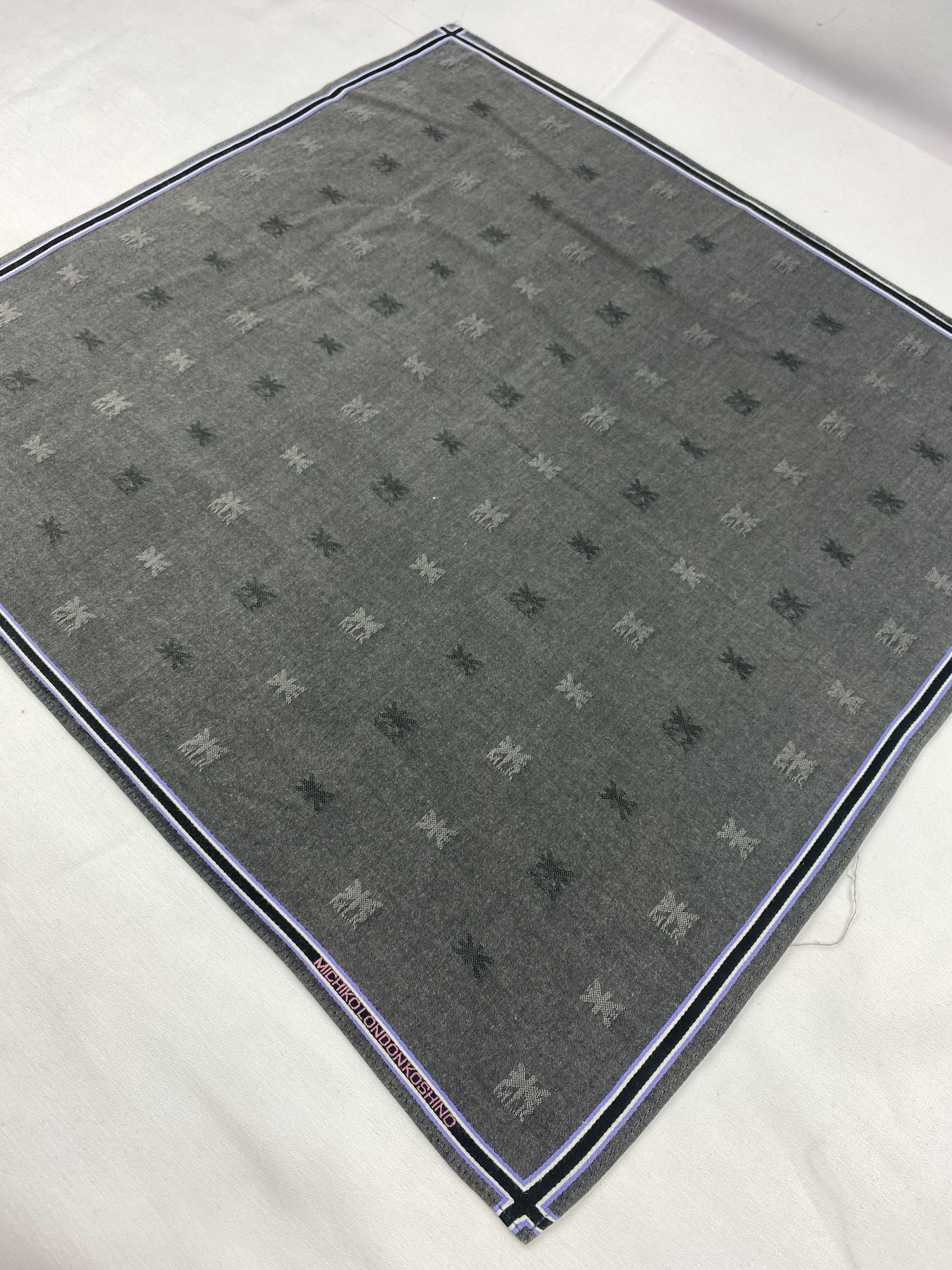 Michiko Koshino London × Vintage Michiko Koshino London Handkerchief / Bandana / Neckerchief Size ONE SIZE - 4 Thumbnail