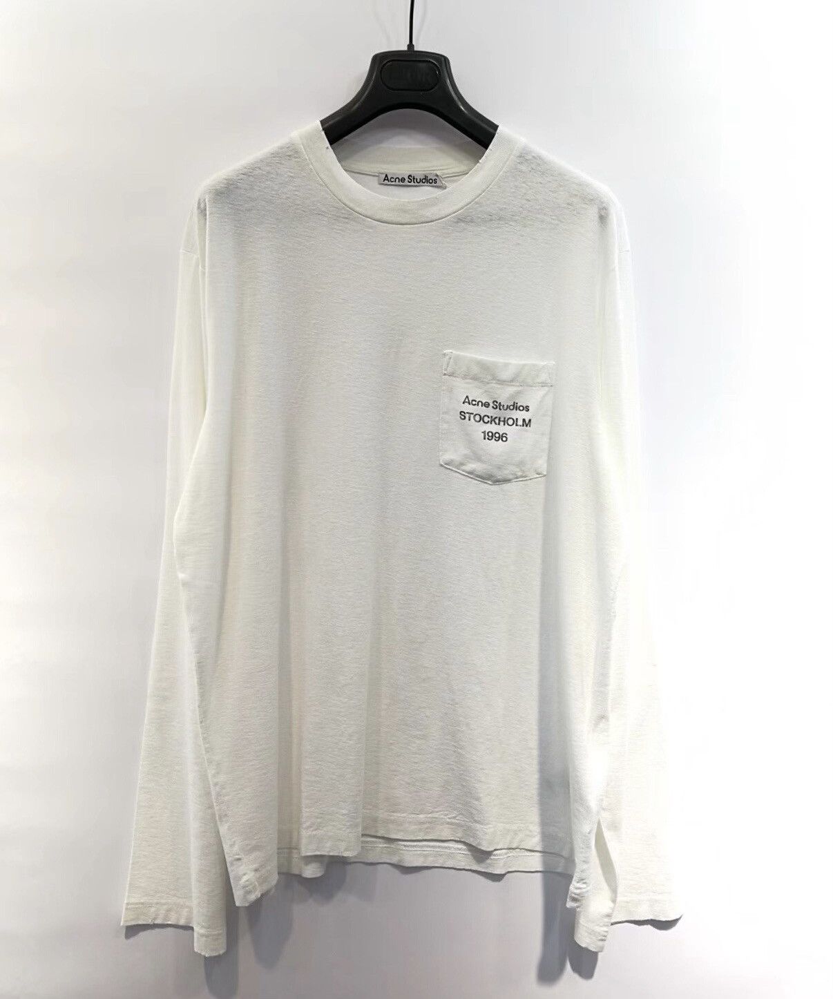 Acne Studios Acne Studios 25FW Chest Logo Print Long Sleeve T-shirt Size US XS / EU 42 / 0 - 1 Thumbnail