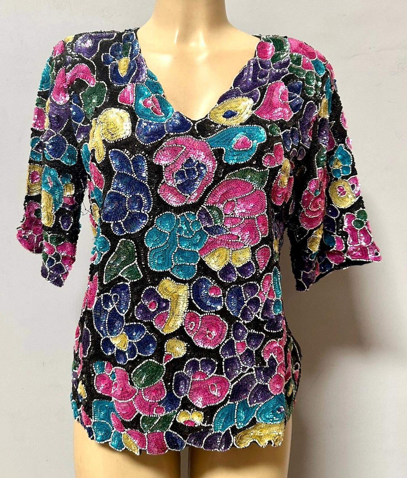 USA Olympics Sequin Blouse Multicolor size S only Size S / US 4 / IT 40 - 1 Preview
