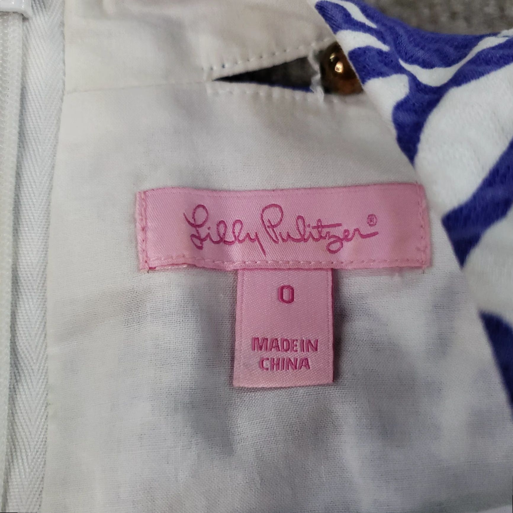 Lilly Pulitzer Lilly Pulitzer Lindy Dress Shift 0 Blue Beaded Size XS / US 0-2 / IT 36-38 - 6 Thumbnail